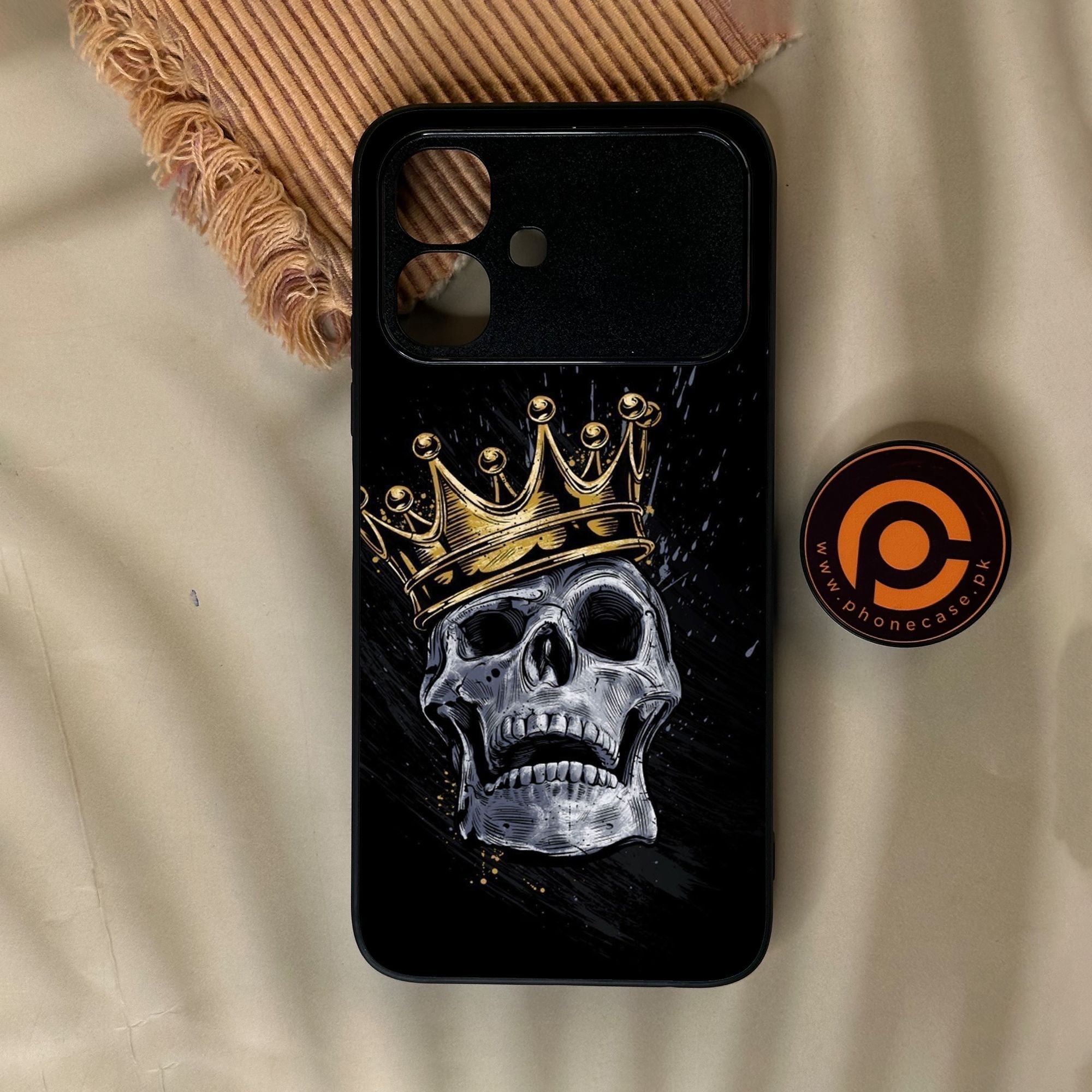 Infinix Smart 20 - King Design 5 - Premium Metal Printed Soft Bumper Shock Proof Case