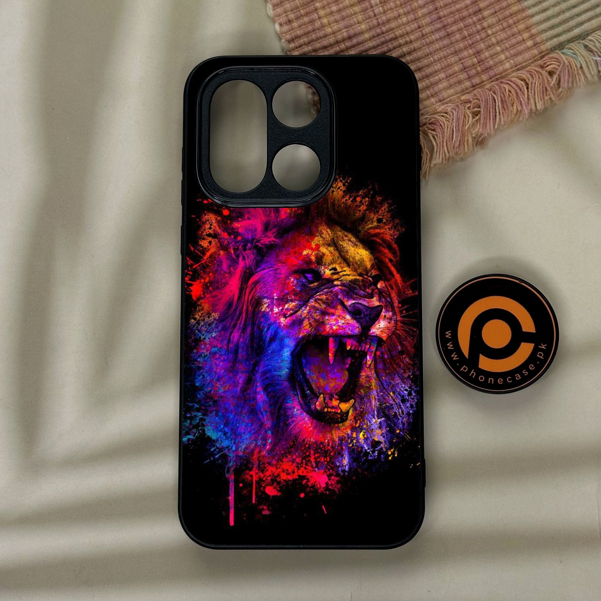 OnePlus 15 - Tiger 2.0 Design 5 - Premium Metal Printed Soft Bumper Shock Proof Case
