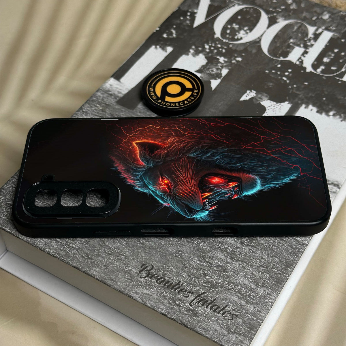 Infinix Hot 70 - Tiger 2.0 Design 6 - Premium Metal Printed Soft Bumper Shock Proof Case