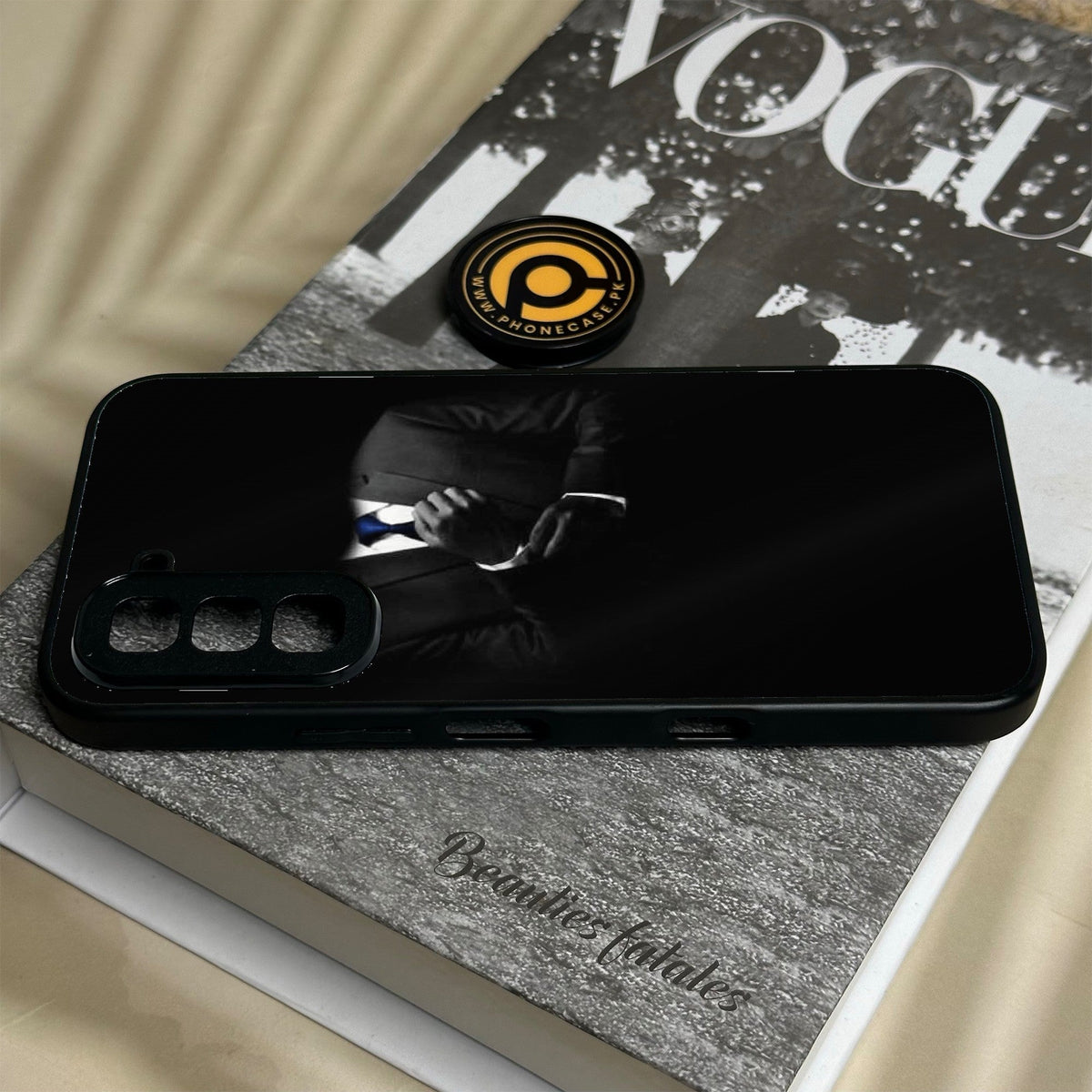 Infinix Hot 70 - Black Art Design 1 - Premium Metal Printed Soft Bumper Shock Proof Case