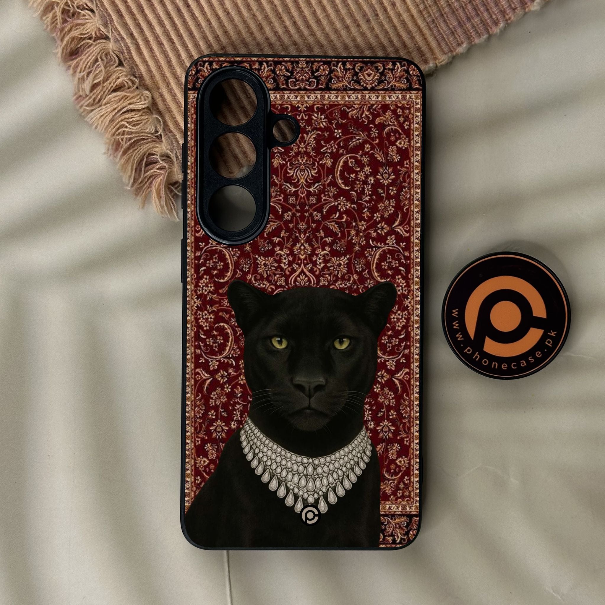 Galaxy S26 - Black Panther - Premium Metal Printed Soft Bumper Shock Proof Case