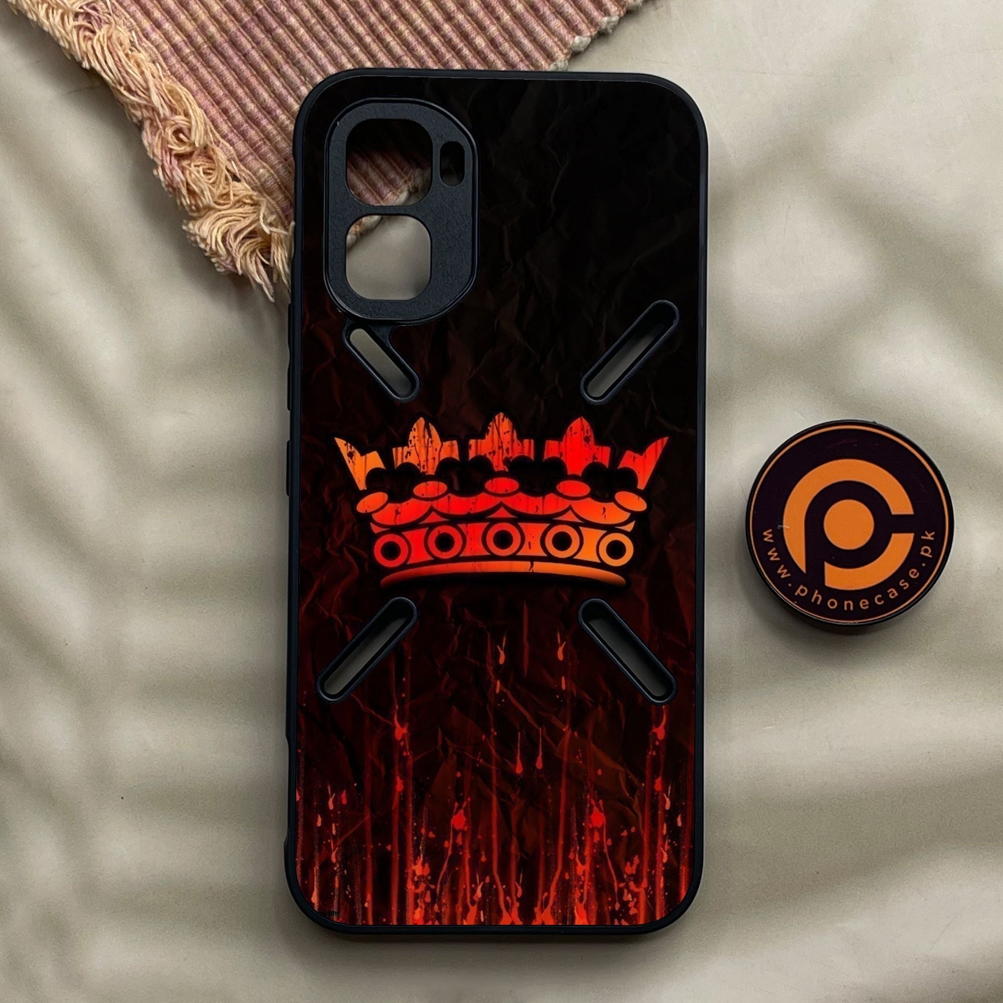 Infinix GT 50 Pro - King Design 4 - Premium Metal Printed Soft Bumper Shock Proof Case