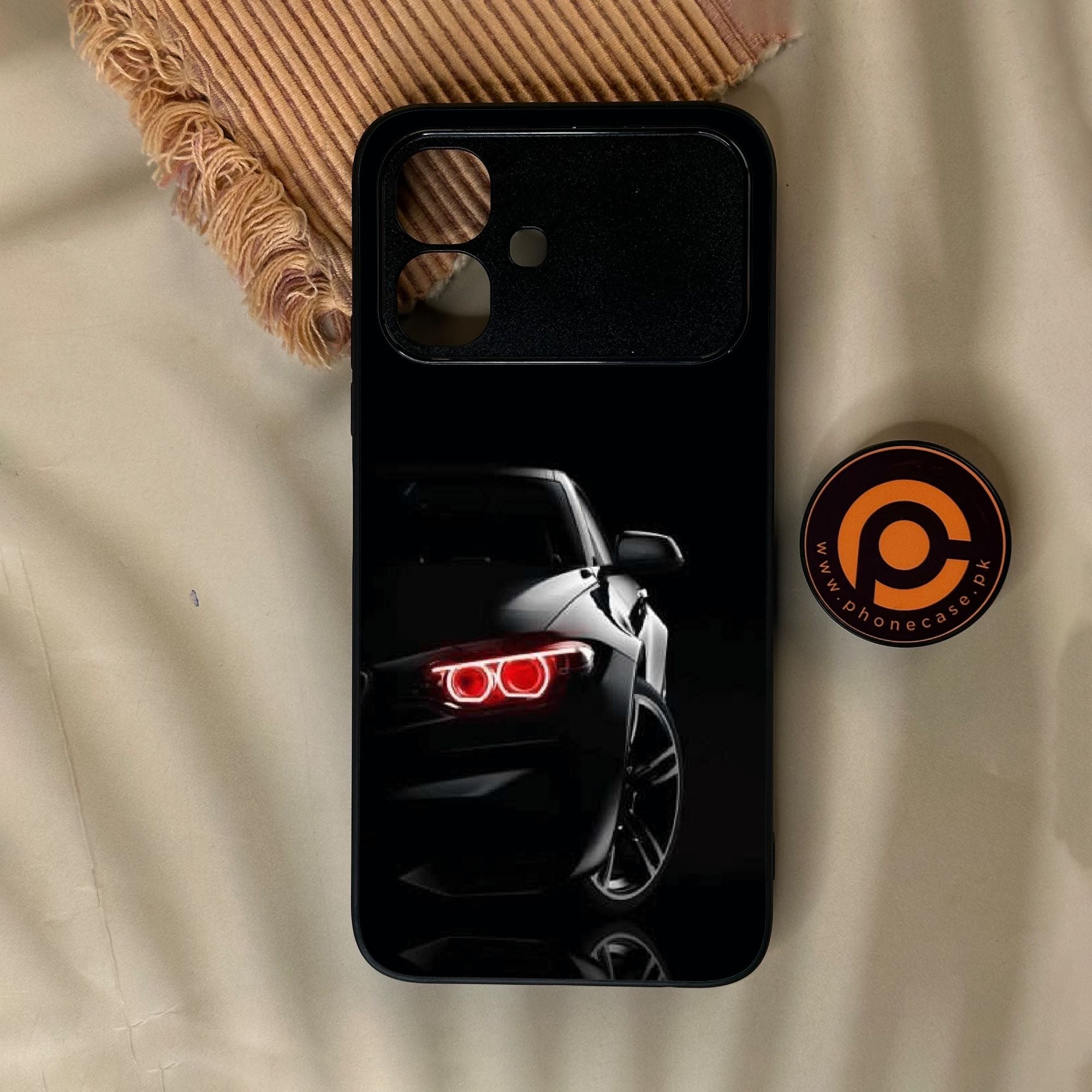 Infinix Smart 20 - Black Art Design 6 - Premium Metal Printed Soft Bumper Shock Proof Case