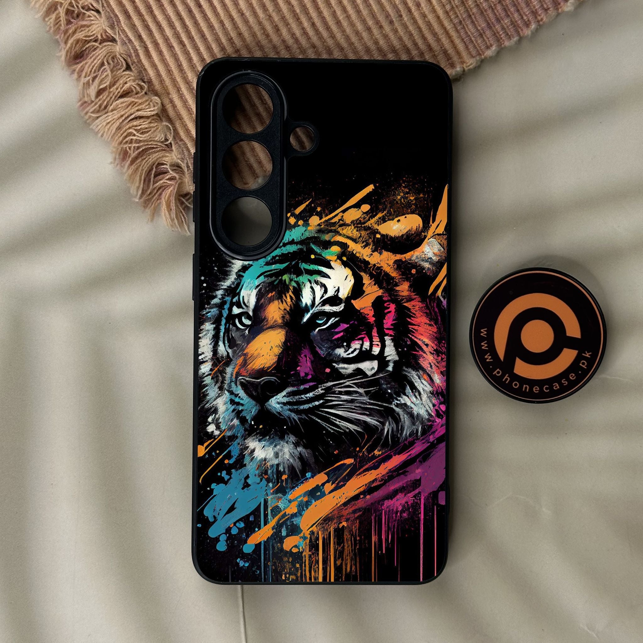 Galaxy S26 - Tiger 2.0 Design 9 - Premium Metal Printed Soft Bumper Shock Proof Case