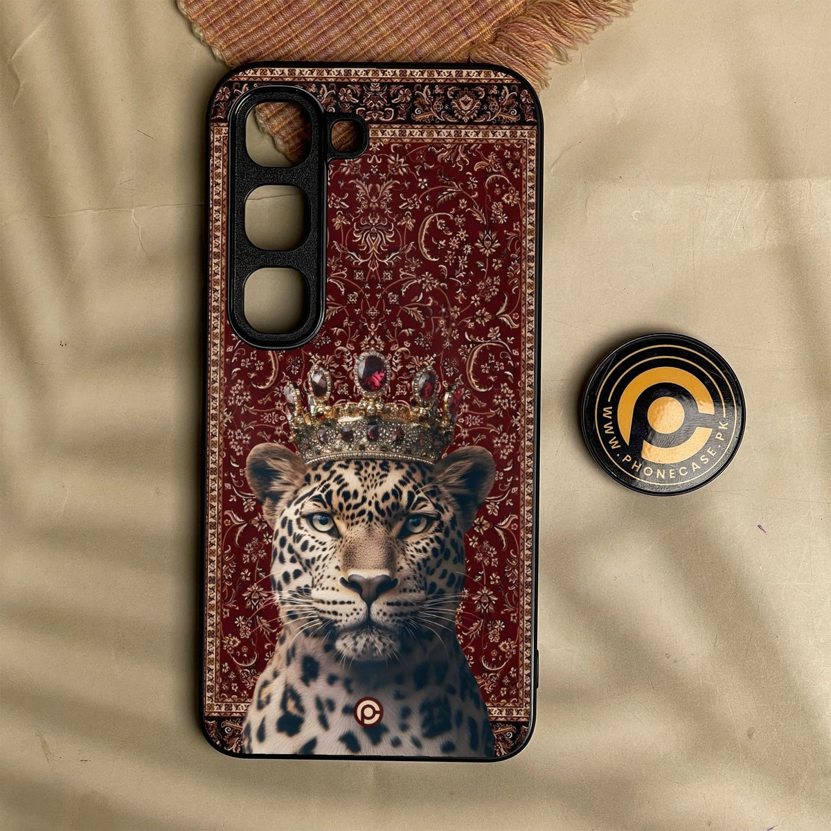 Infinix Hot 70 Pro - Leopard - Premium Metal Printed Soft Bumper Shock Proof Case
