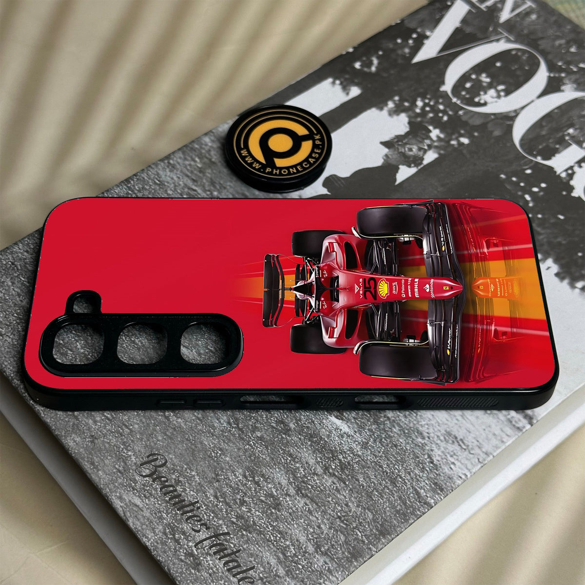 Infinix Hot 70 Pro - Formula 1 Design - Premium Metal Printed Soft Bumper Shock Proof Case