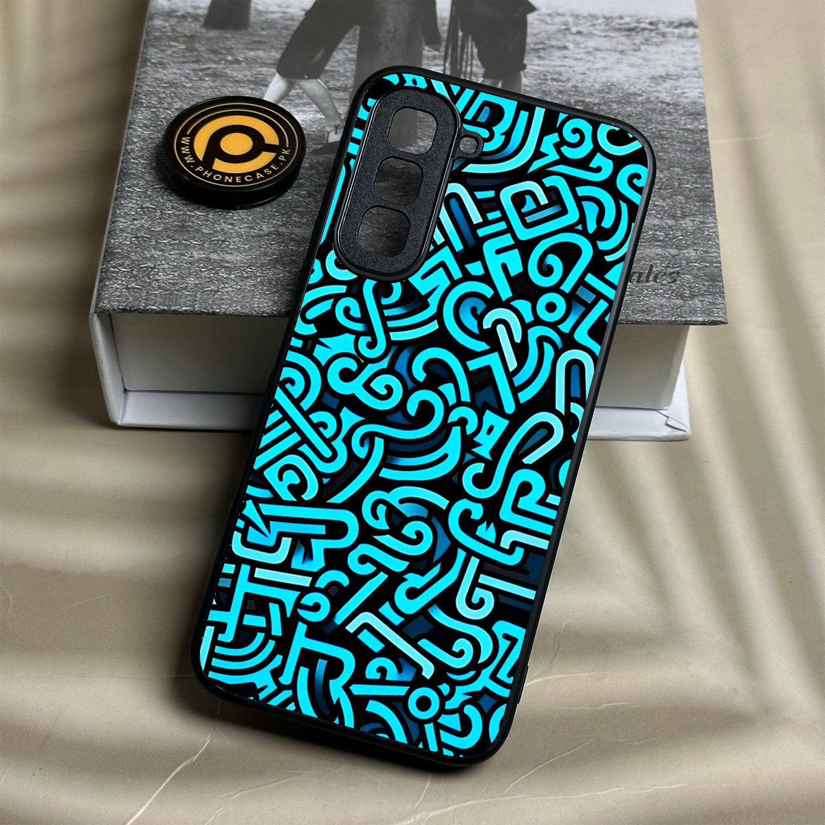 Infinix Hot 70 - Doodle Design - Premium Metal Printed Soft Bumper Shock Proof Case
