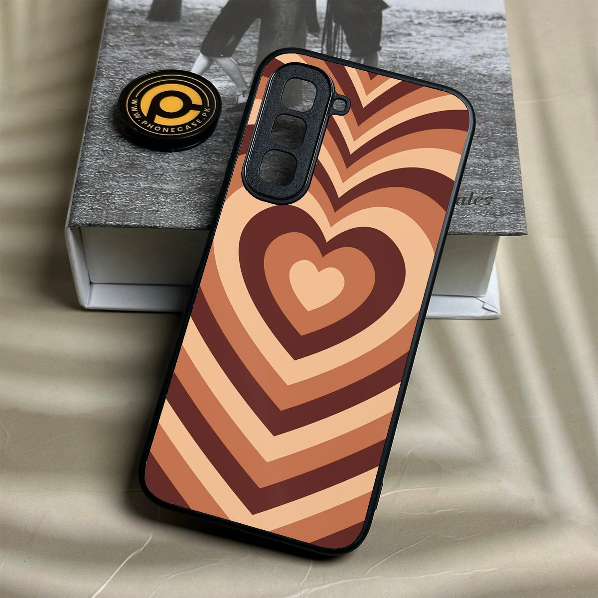 Infinix Hot 70 - Heartbeat Design 2 - Premium Metal Printed Soft Bumper Shock Proof Case