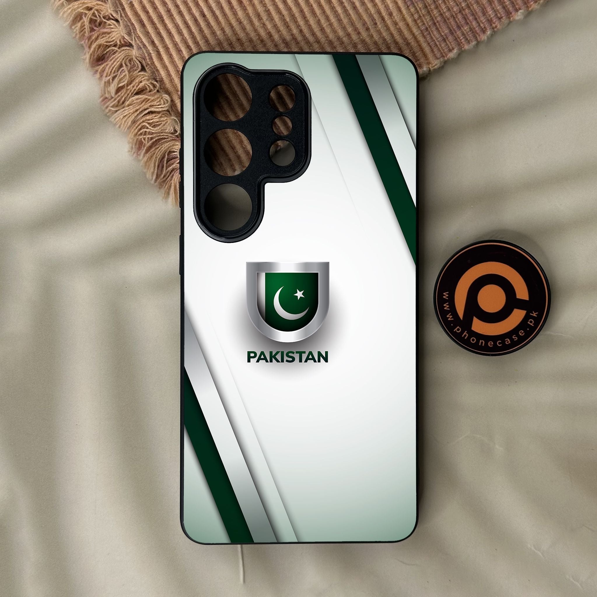 Galaxy S26 Ultra - Pakistani Flag Design 2 - Premium Metal Printed Soft Bumper Shock Proof Case