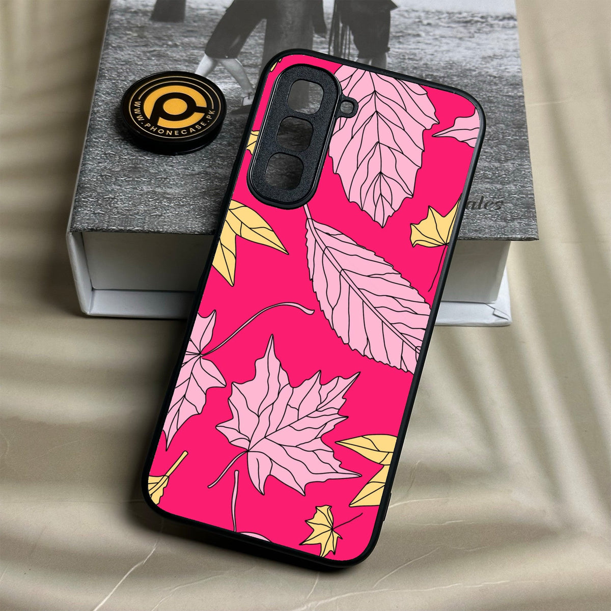 Infinix Hot 70 - Floral Series Design 6 - Premium Metal Printed Soft Bumper Shock Proof Case