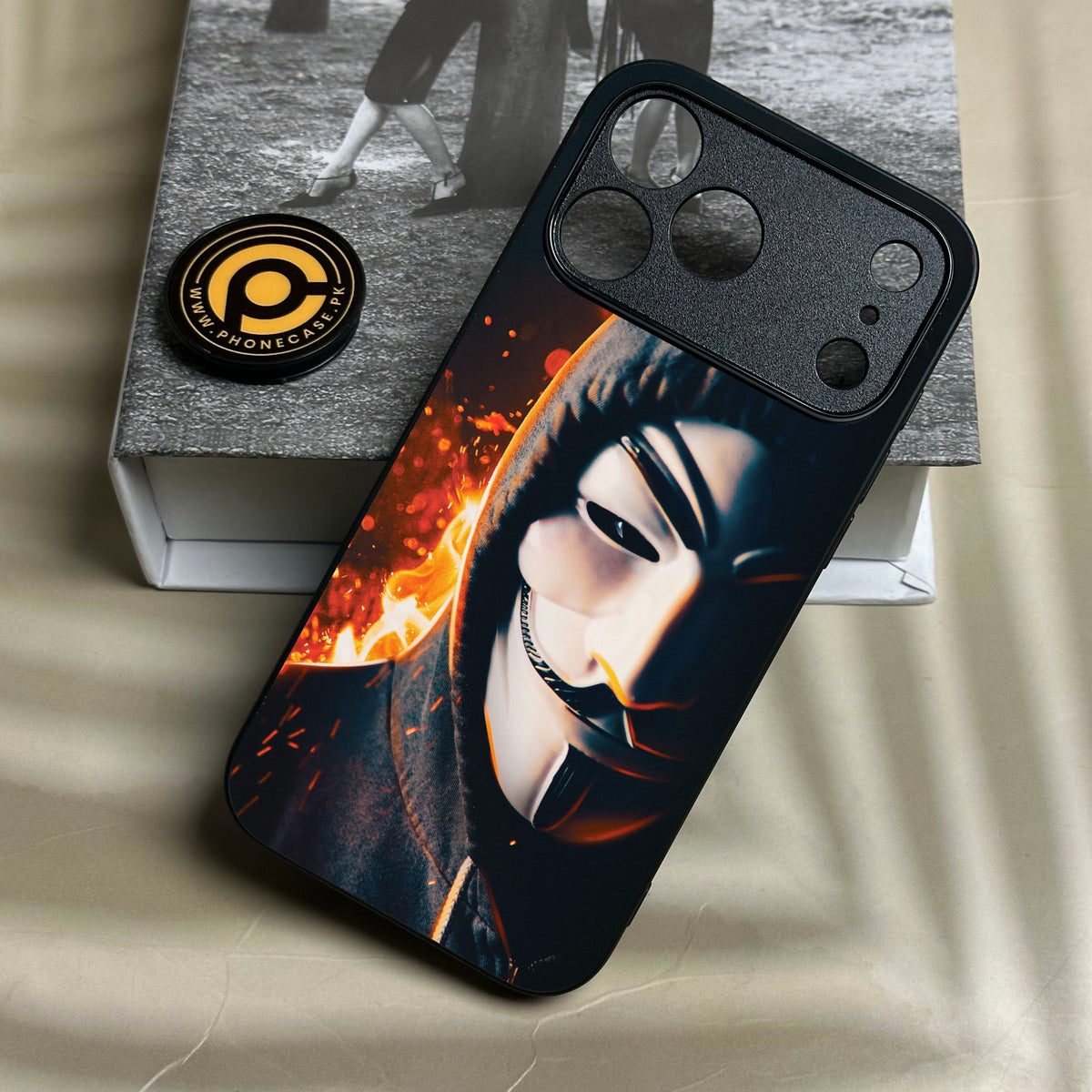 Iphone 18 Pro - Anonymous 2.0 Design 6 - Premium Metal Printed Soft Bumper Shock Proof Case