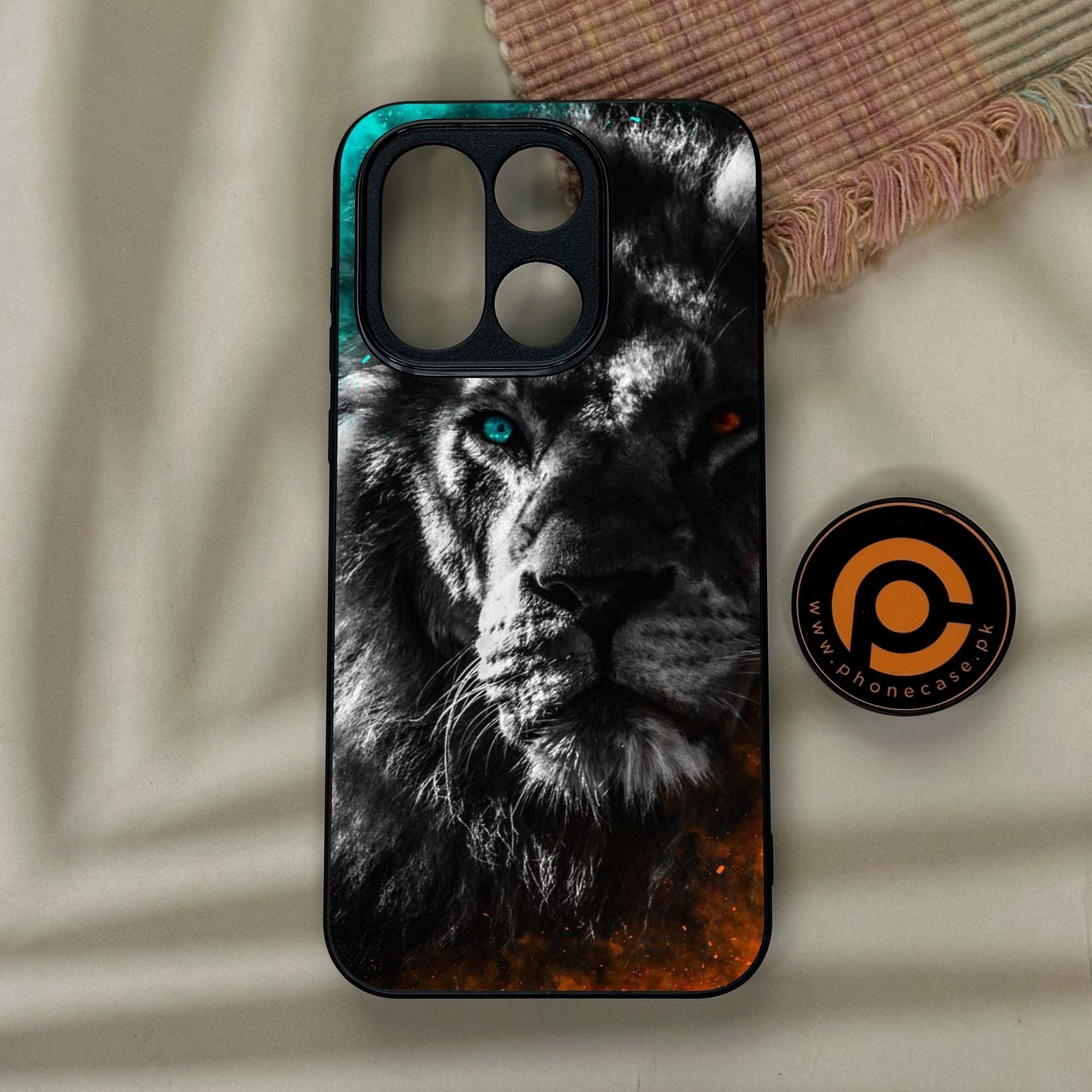 OnePlus 15 - Tiger Design 3 - Premium Metal Printed Soft Bumper Shock Proof Case
