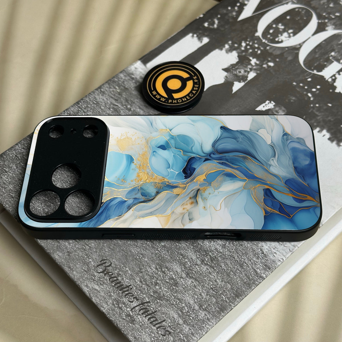 Iphone 18 Pro Max - Liquid 2.0 Design 1 - Premium Metal Printed Soft Bumper Shock Proof Case