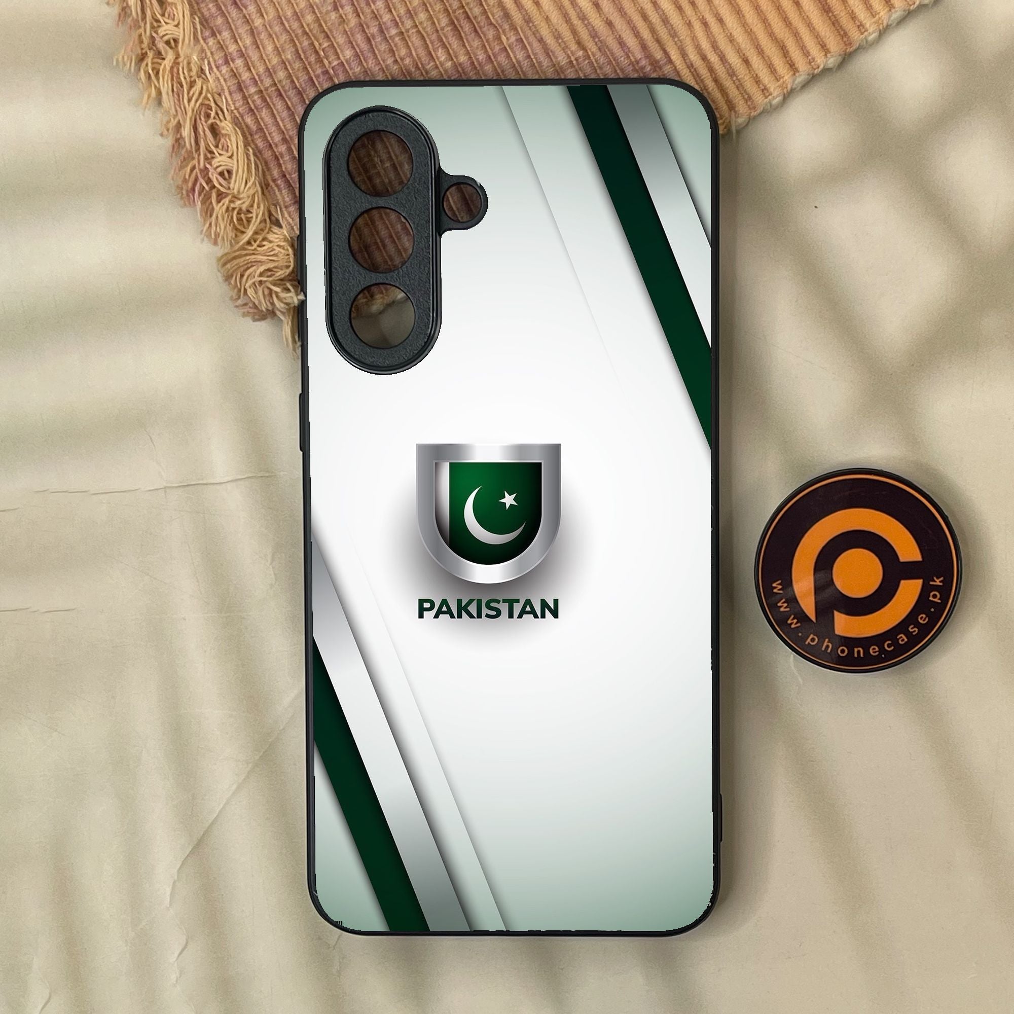 Samsung Galaxy A37 - Pakistani Flag Design 2 - Premium Metal Printed Soft Bumper Shock Proof Case