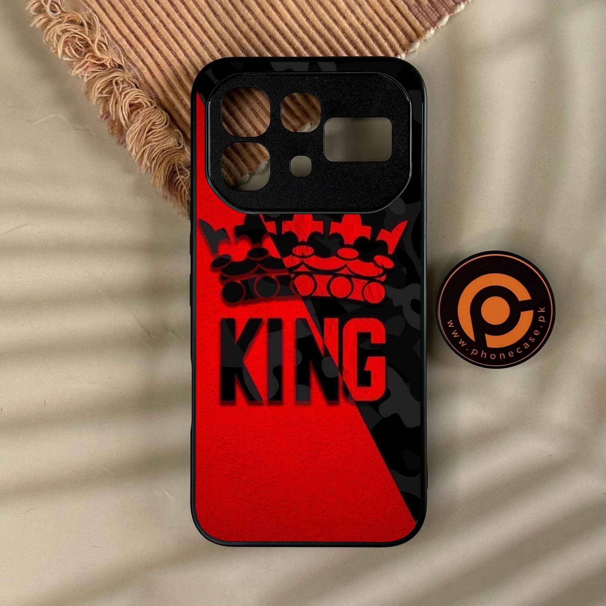 Infinix Note 60 Pro - King Design 6 - Premium Metal Printed Soft Bumper Shock Proof Case