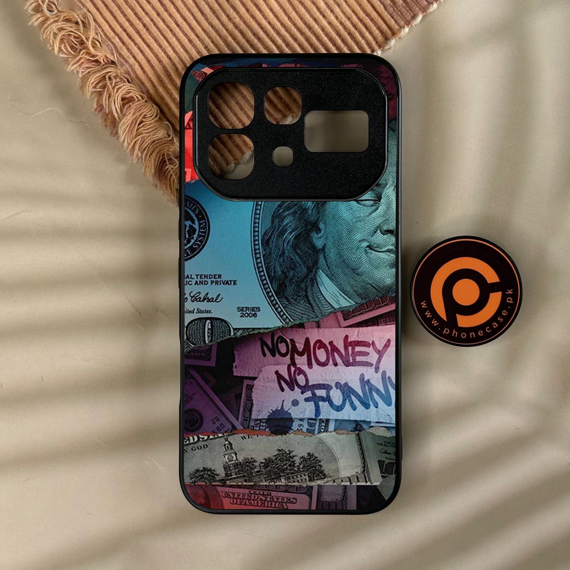 Infinix Note 60 Pro - Dollar Design 8 - Premium Metal Printed Soft Bumper Shock Proof Case