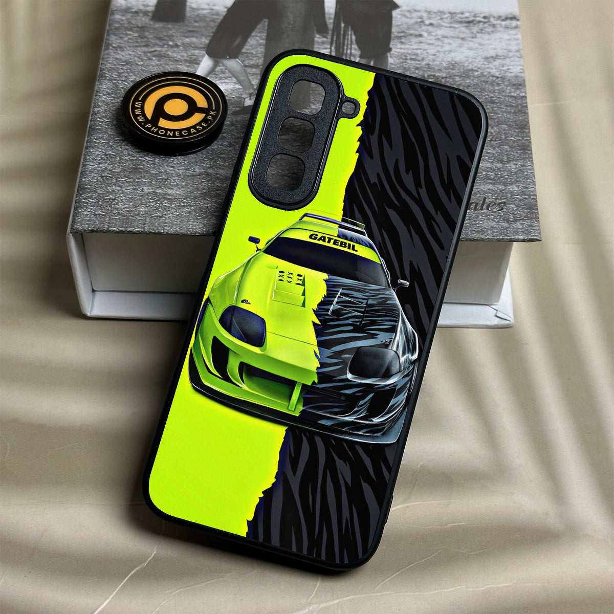 Infinix Hot 70 - Racing Series 2.0 Design 3 - Premium Metal Printed Soft Bumper Shock Proof Case