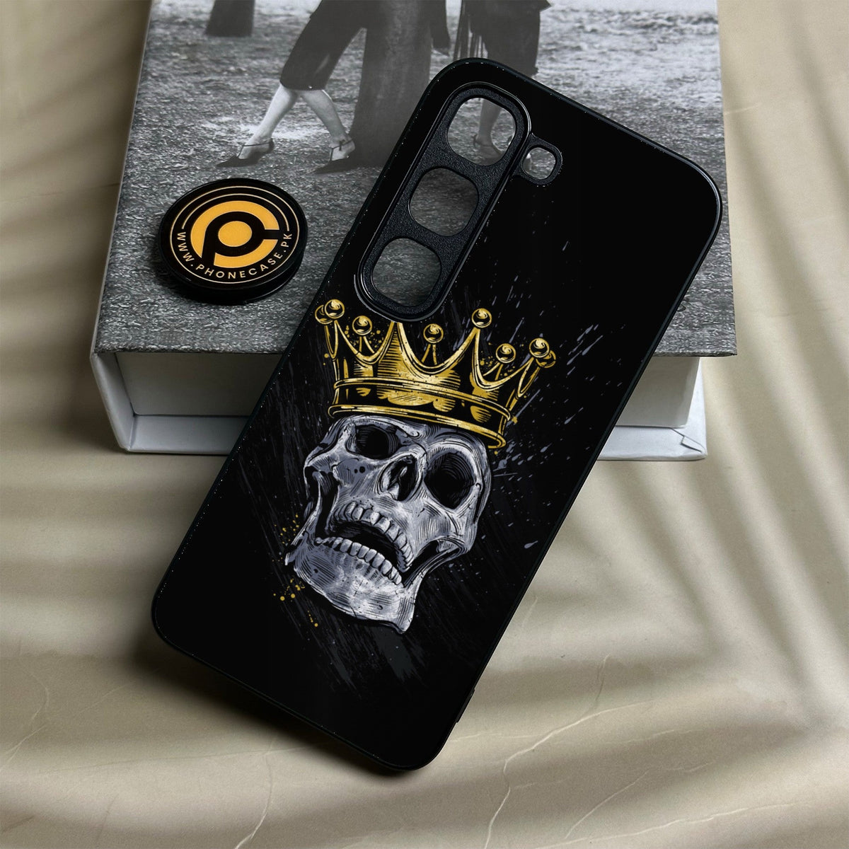 Infinix Hot 70 Pro - King Design 5 - Premium Metal Printed Soft Bumper Shock Proof Case