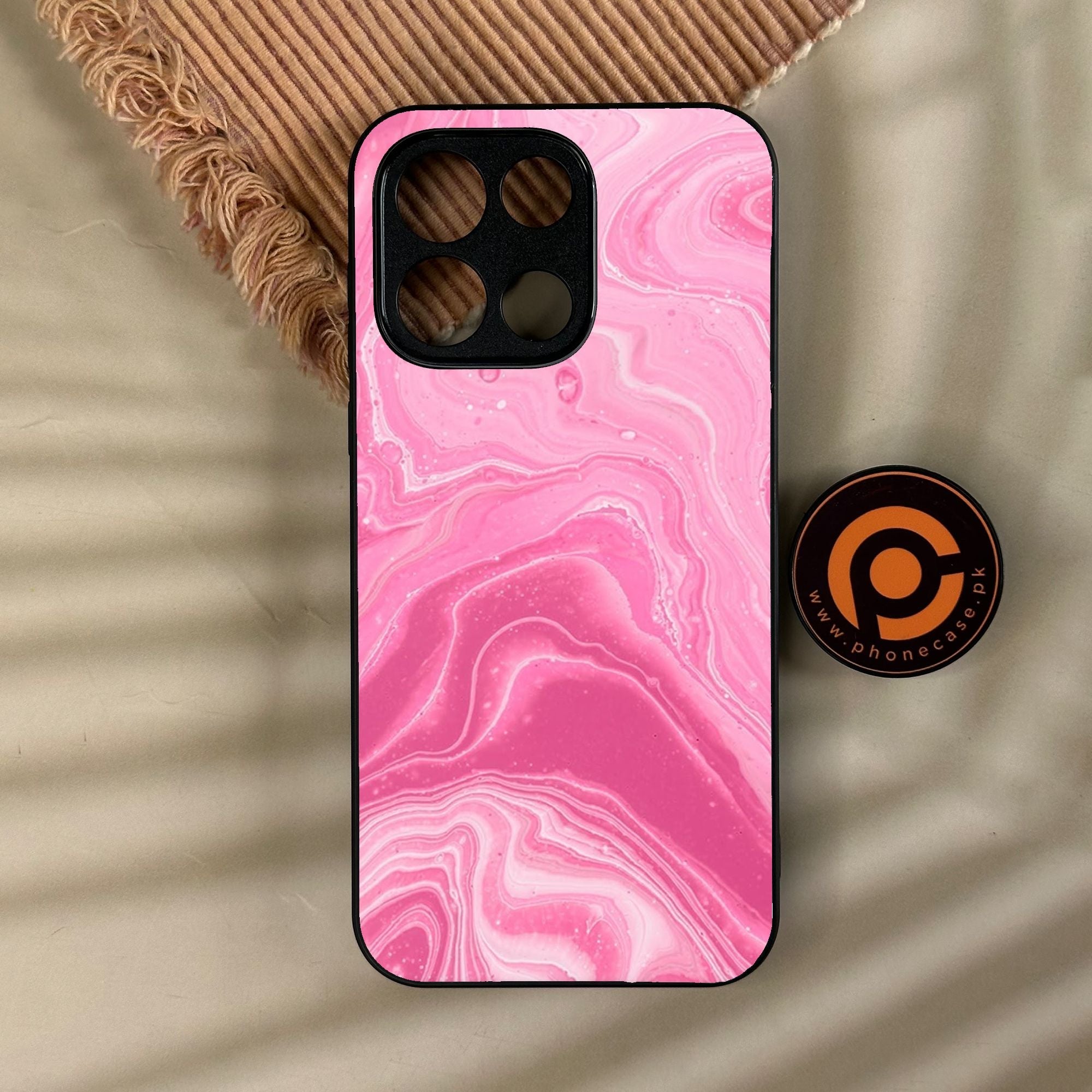 OnePlus Turbo 6 - Pink Design 3 - Premium Metal Printed Soft Bumper Shock Proof Case
