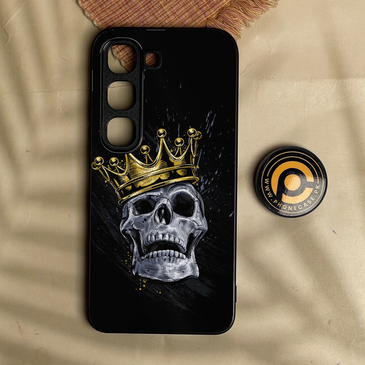 Infinix Hot 70 Pro - King Design 5 - Premium Metal Printed Soft Bumper Shock Proof Case