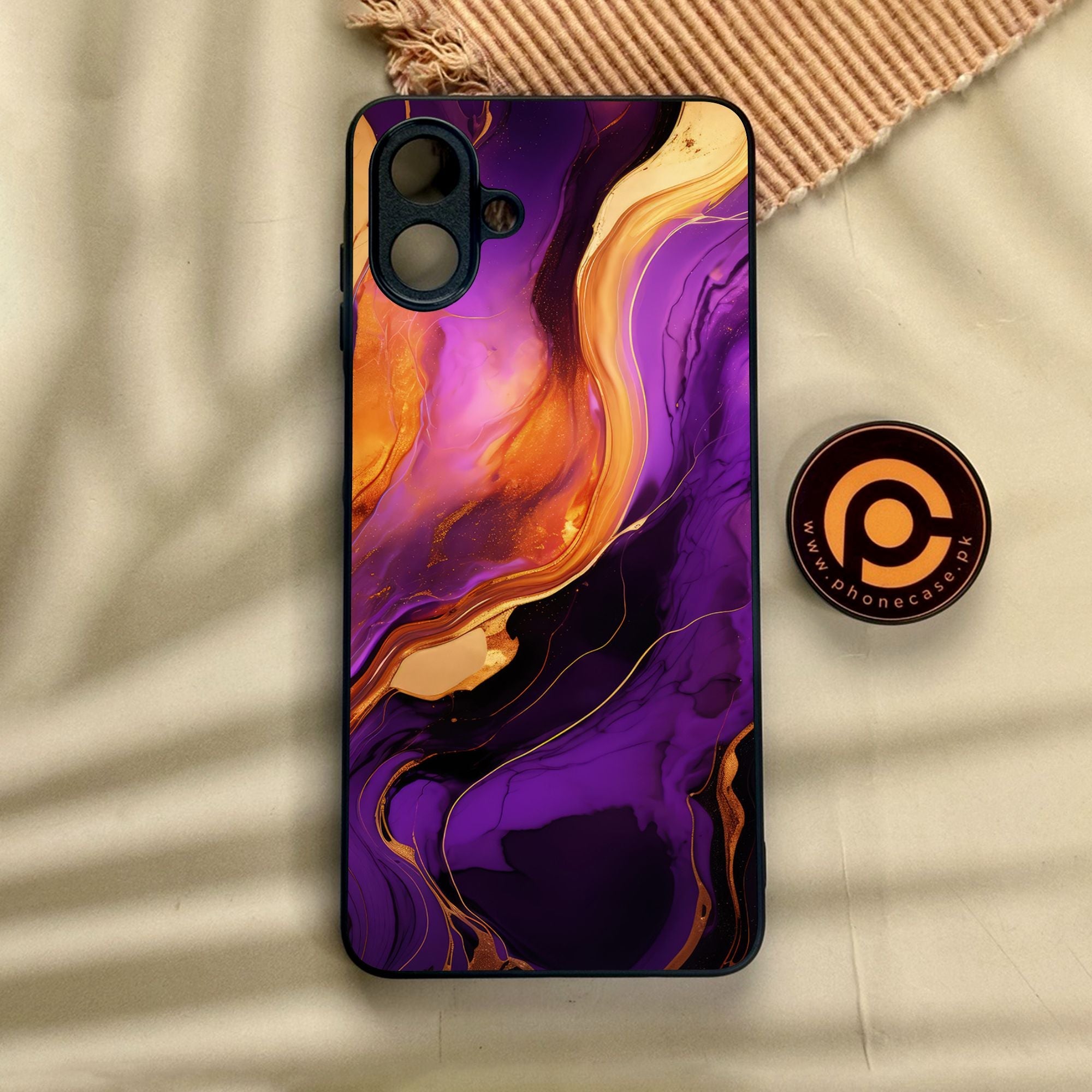 Samsung Galaxy A07 - Liquid 2.0 Design 5 - Premium Metal Printed Soft Bumper Shock Proof Case