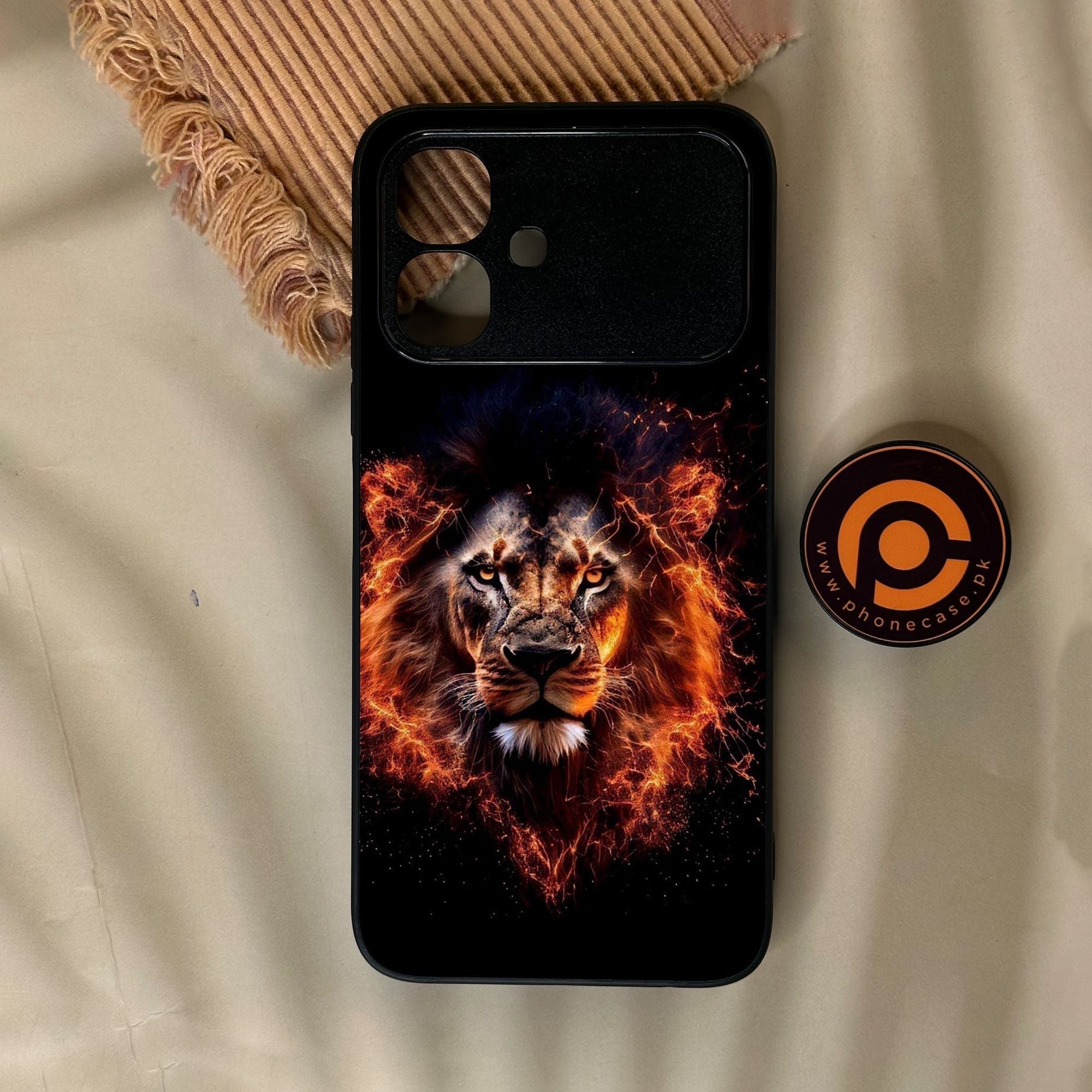 Infinix Smart 20 - Tiger 2.0 Design 7 - Premium Metal Printed Soft Bumper Shock Proof Case
