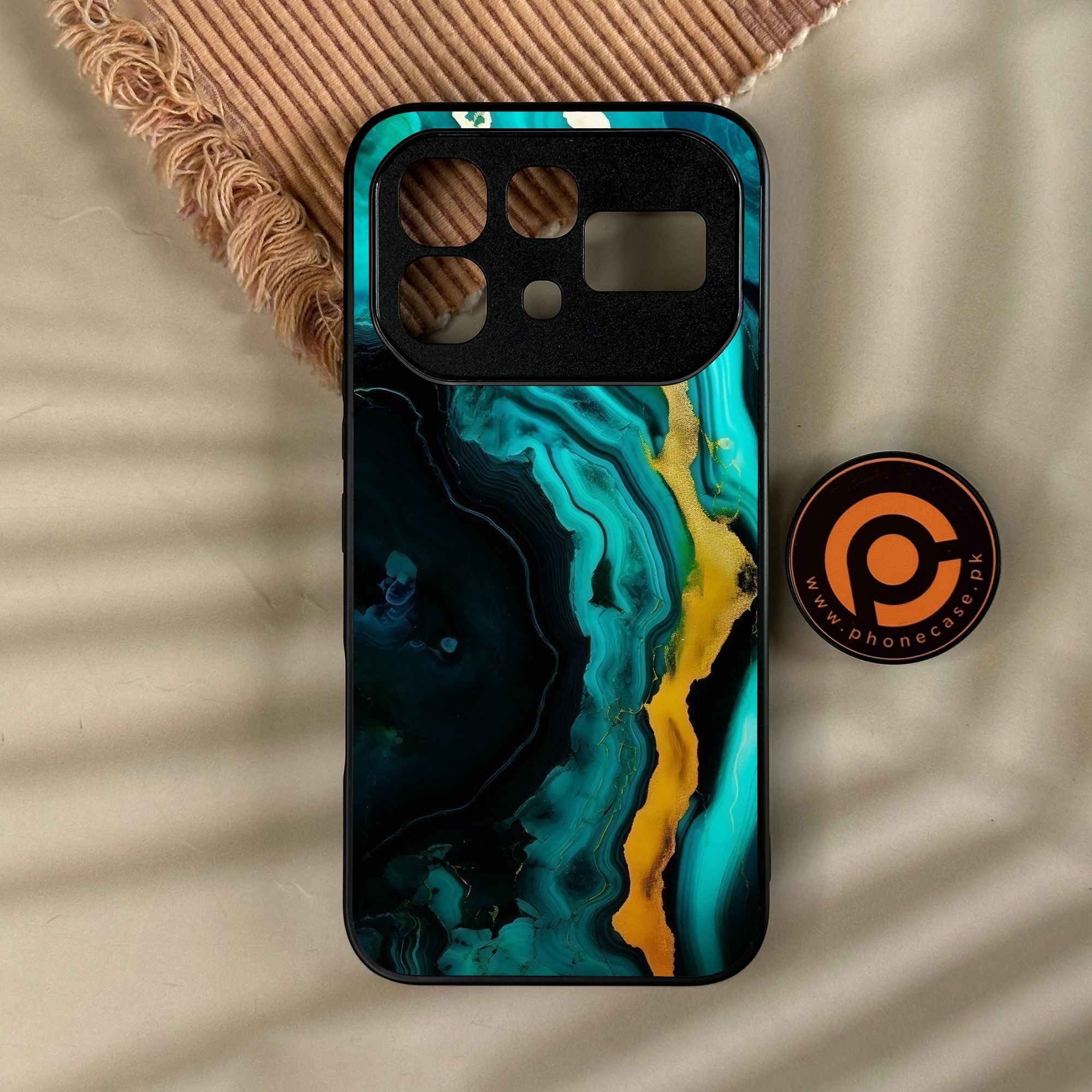 Infinix Note 60 - Liquid 2.0 Design 6 - Premium Metal Printed Soft Bumper Shock Proof Case