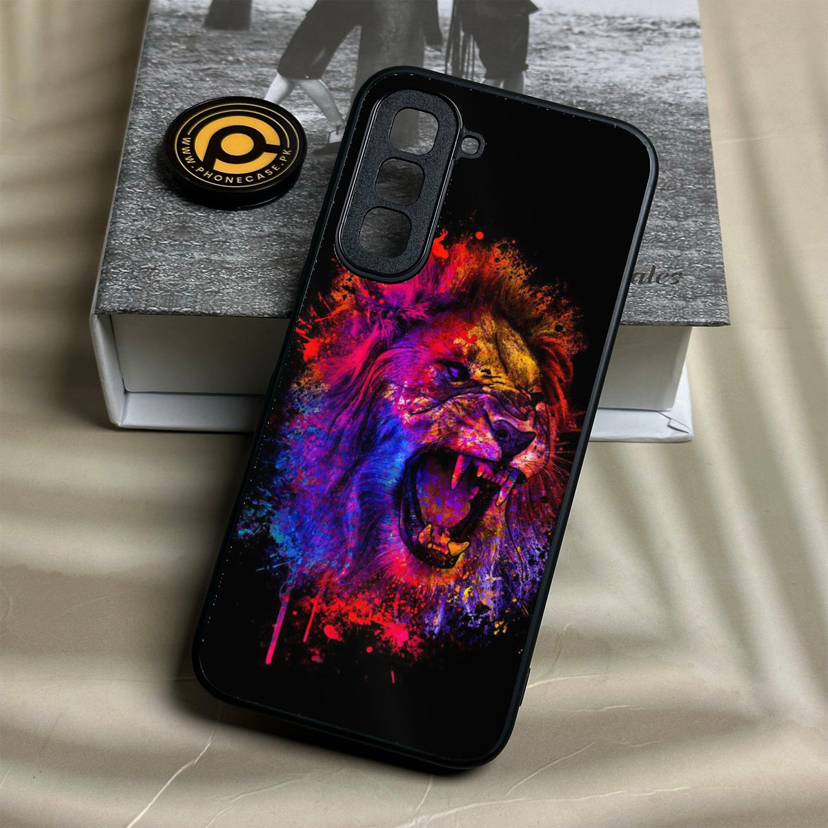 Infinix Hot 70 - Tiger 2.0 Design 5 - Premium Metal Printed Soft Bumper Shock Proof Case