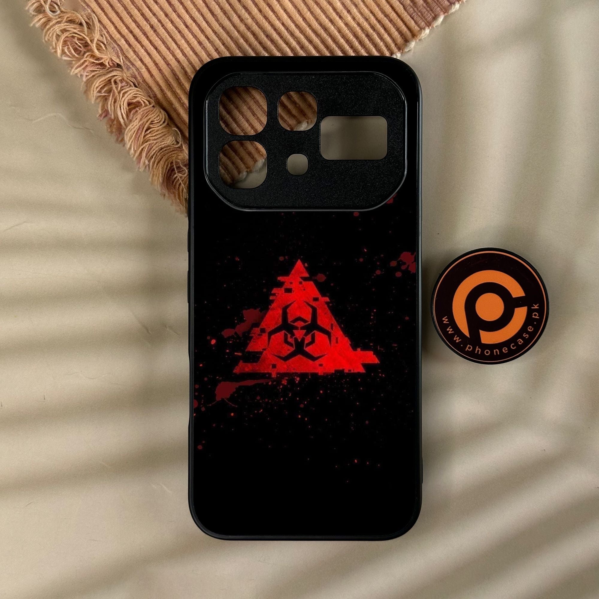 Infinix Note 60 Pro - Biohazard Design 4 - Premium Metal Printed Soft Bumper Shock Proof Case