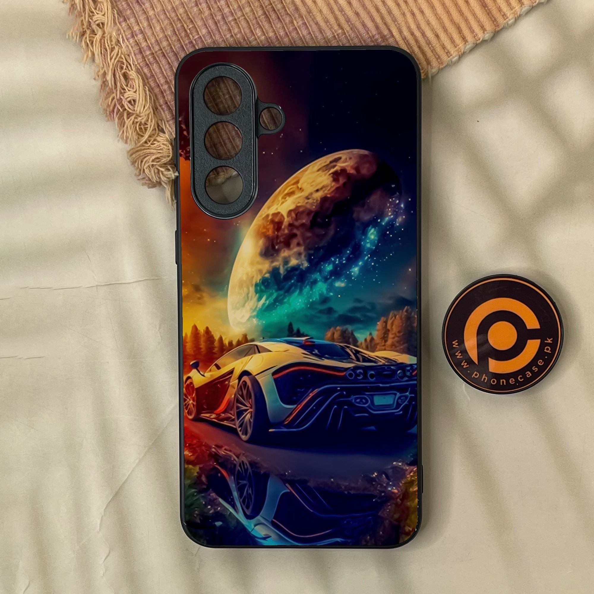 Samsung Galaxy A37 - Racing Design 5 - Premium Metal Printed Soft Bumper Shock Proof Case