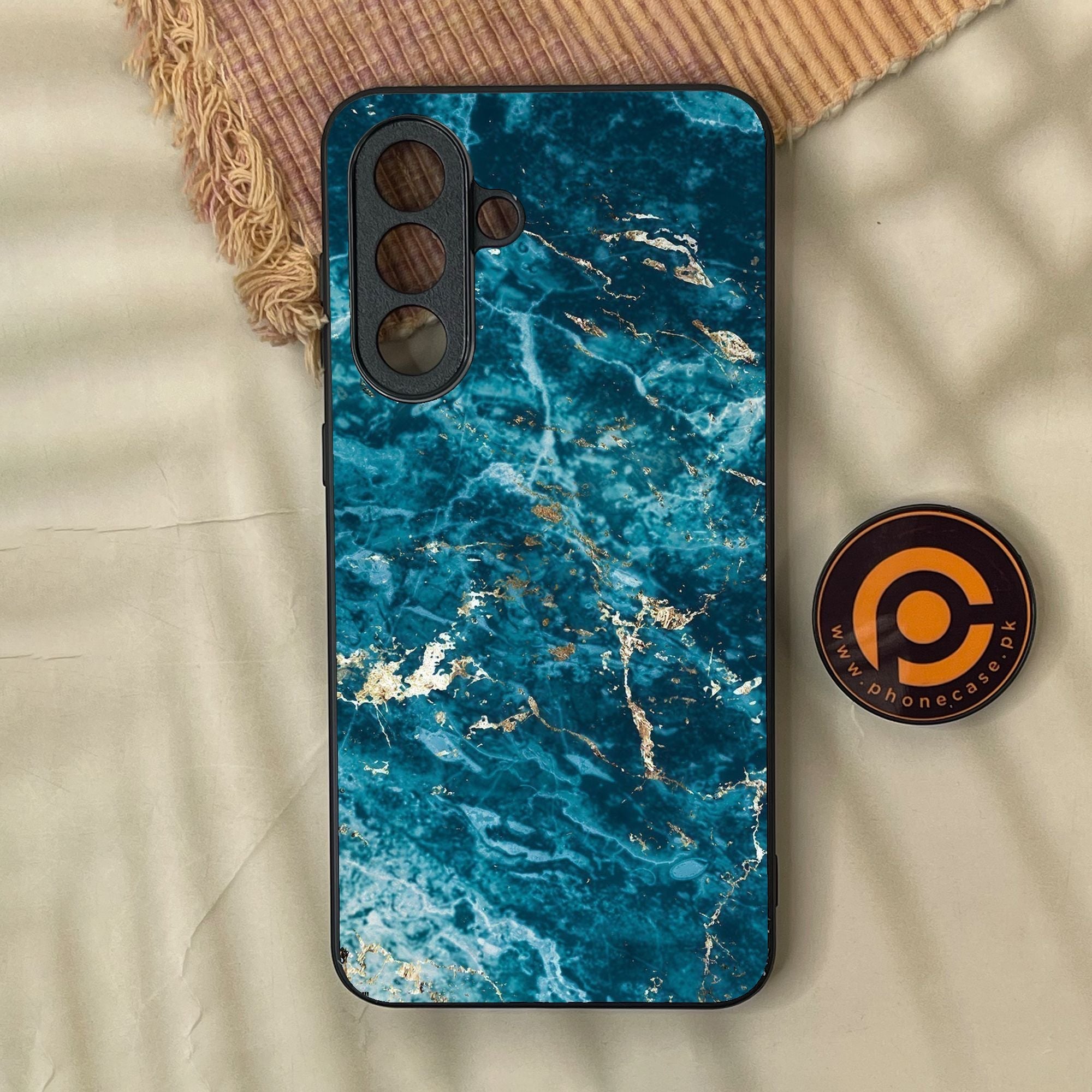 Samsung Galaxy A37 - Blue 2.0 Design 1 - Premium Metal Printed Soft Bumper Shock Proof Case