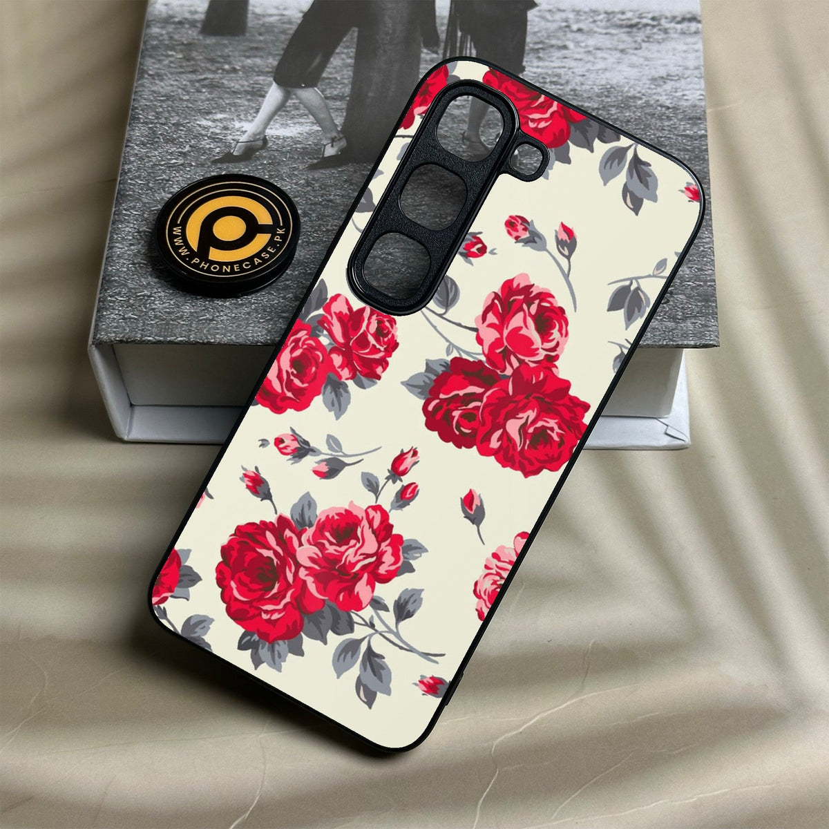 Infinix Hot 70 Pro - Floral Series Design 8 - Premium Metal Printed Soft Bumper Shock Proof Case