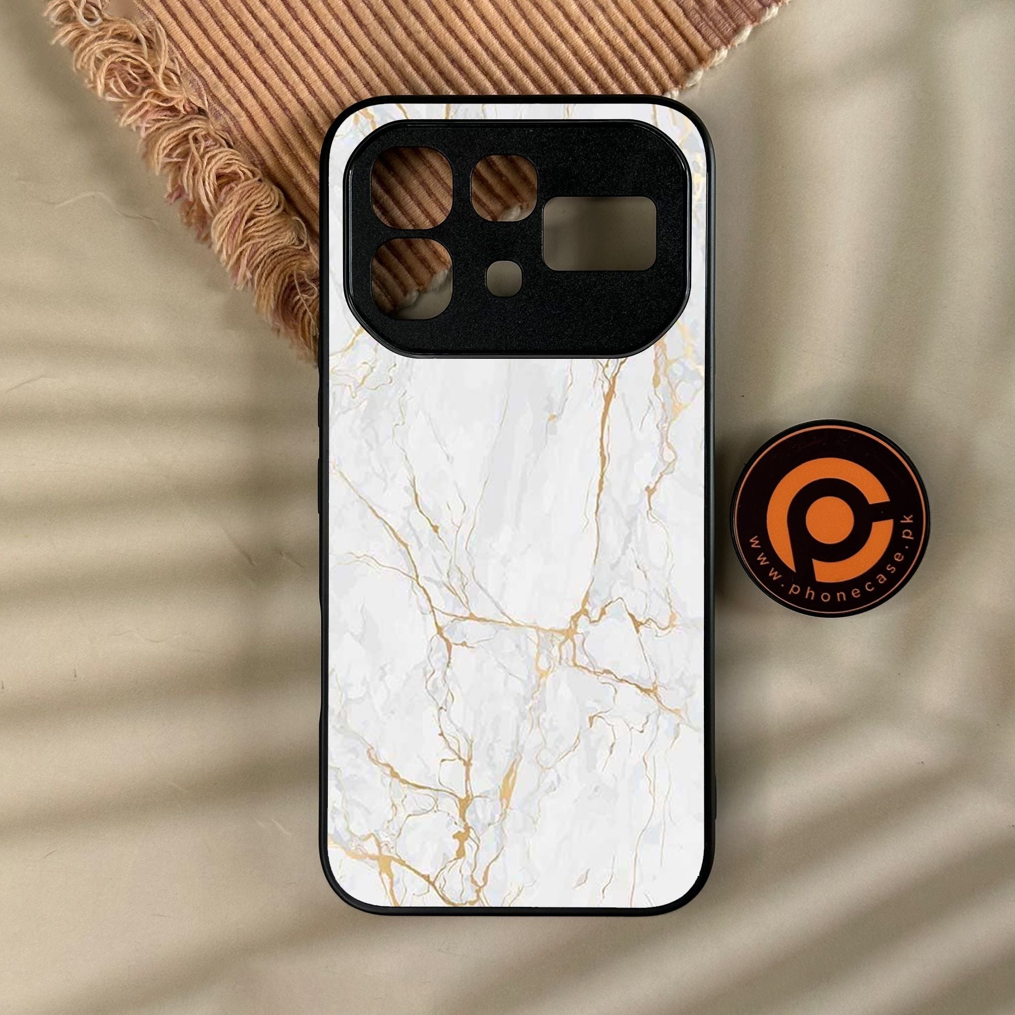 Infinix Note 60 Pro - White Design 8 - Premium Metal Printed Soft Bumper Shock Proof Case