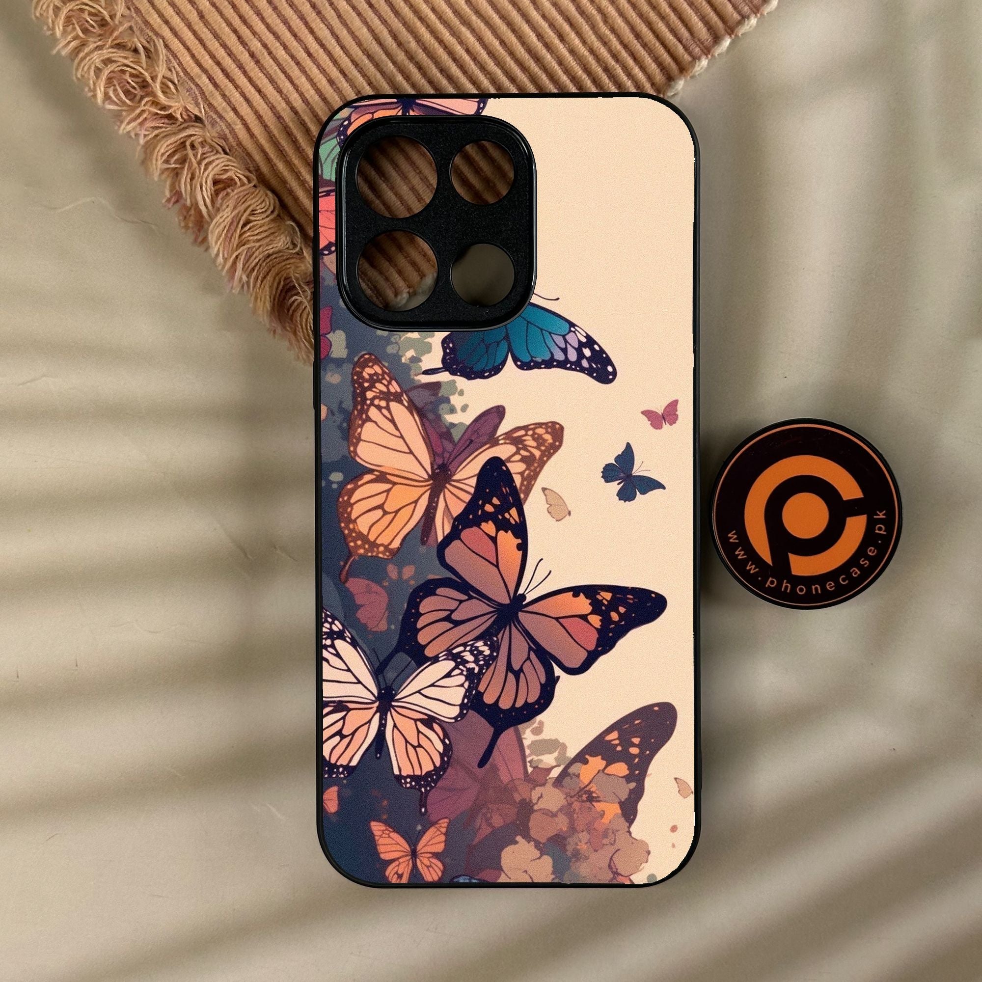 OnePlus Turbo 6 - Butterflies Design 6 - Premium Metal Printed Soft Bumper Shock Proof Case