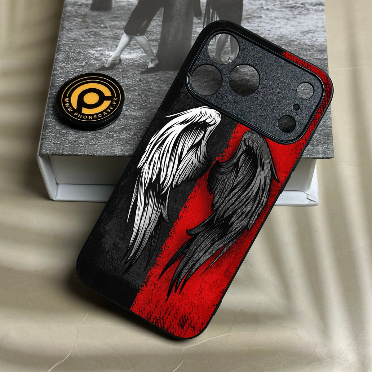 Iphone 18 Pro - Angel 2.0 Design 10 - Premium Metal Printed Soft Bumper Shock Proof Case