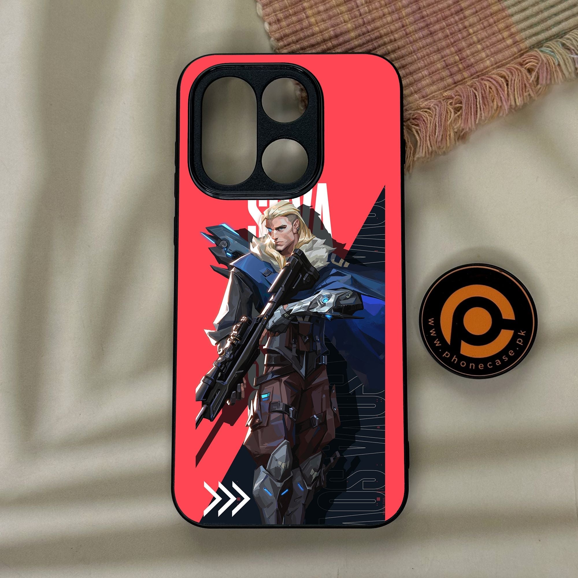 OnePlus 15 - Battle-Ready Design 7 - Premium Metal Printed Soft Bumper Shock Proof Case