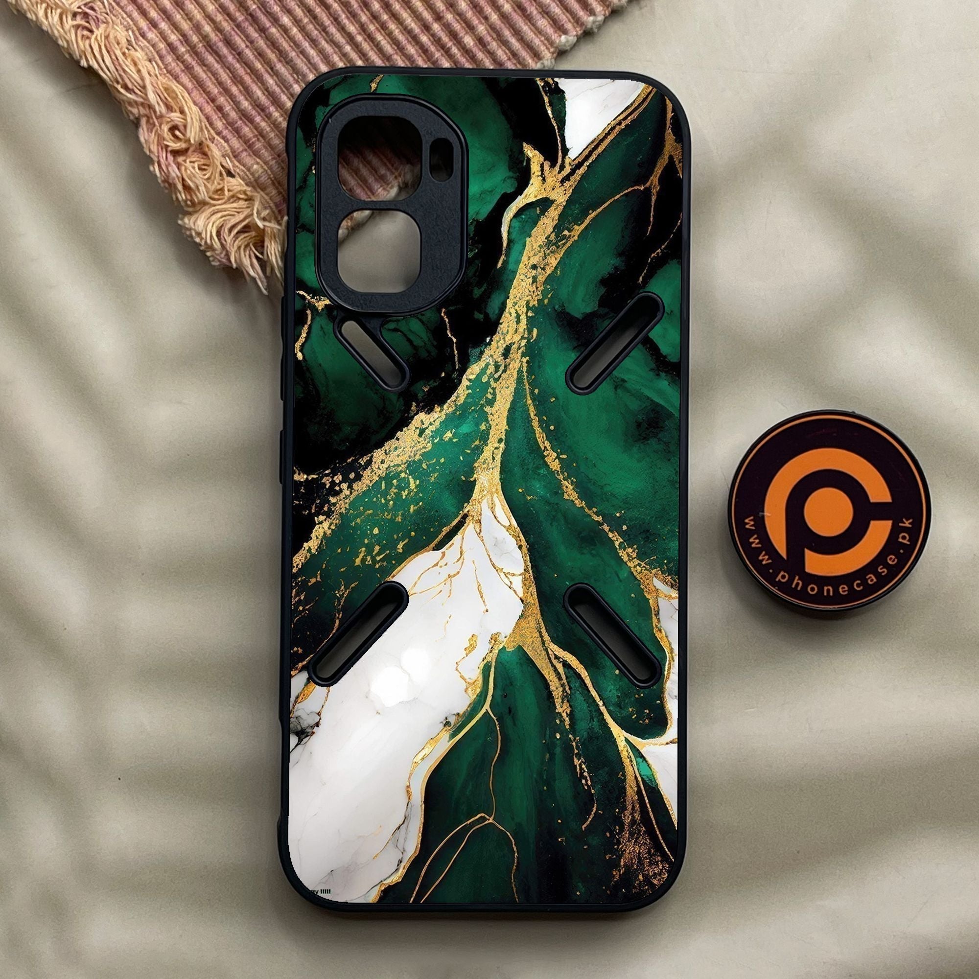 Infinix GT 50 Pro - Liquid Marble Design 7 - Premium Metal Printed Soft Bumper Shock Proof Case