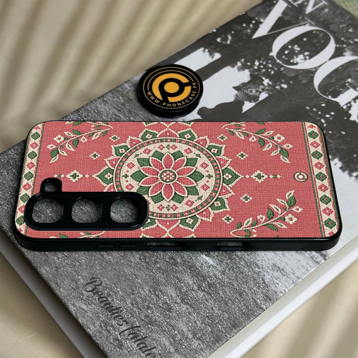 Infinix Hot 70 Pro - Classic Weave Design 15 - Premium Metal Printed Soft Bumper Shock Proof Case