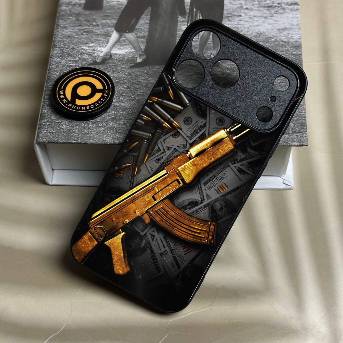 Iphone 18 Pro Max - Dollar Design 6 - Premium Metal Printed Soft Bumper Shock Proof Case