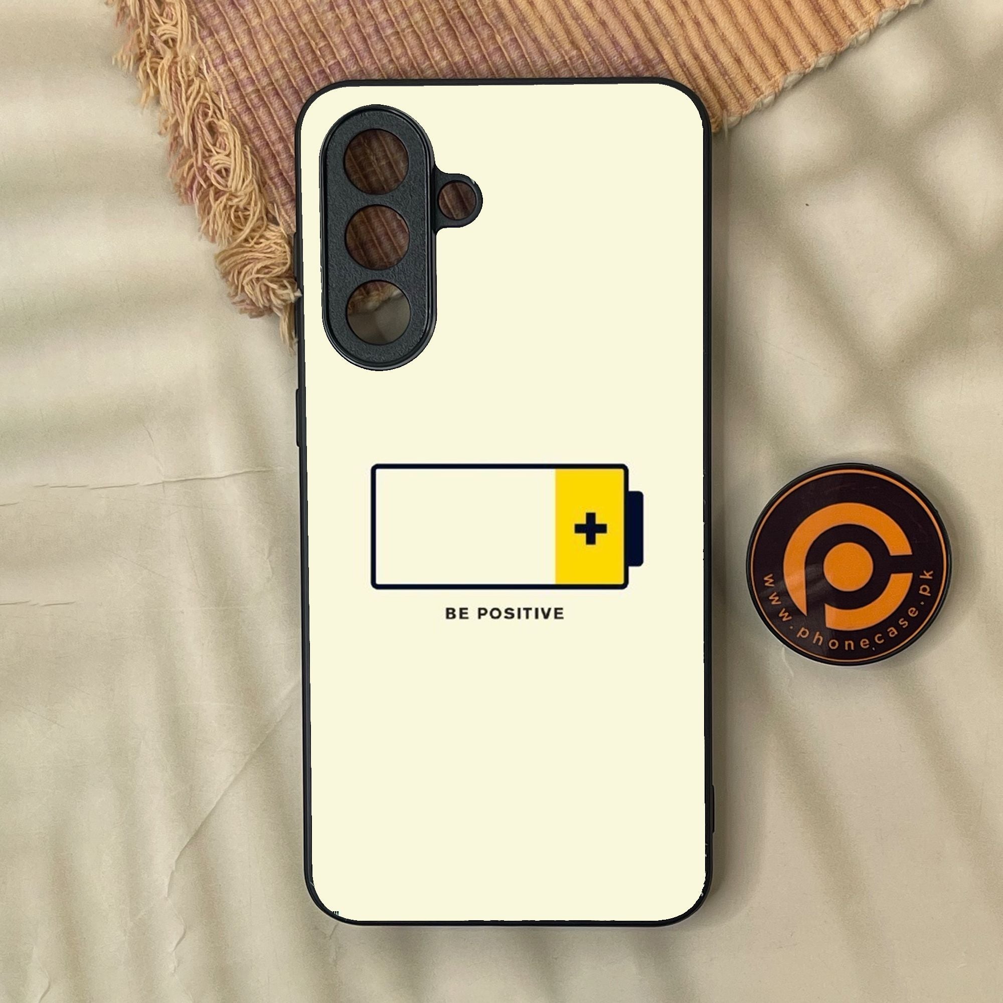 Samsung Galaxy A37 - Be Positive Design - Premium Metal Printed Soft Bumper Shock Proof Case