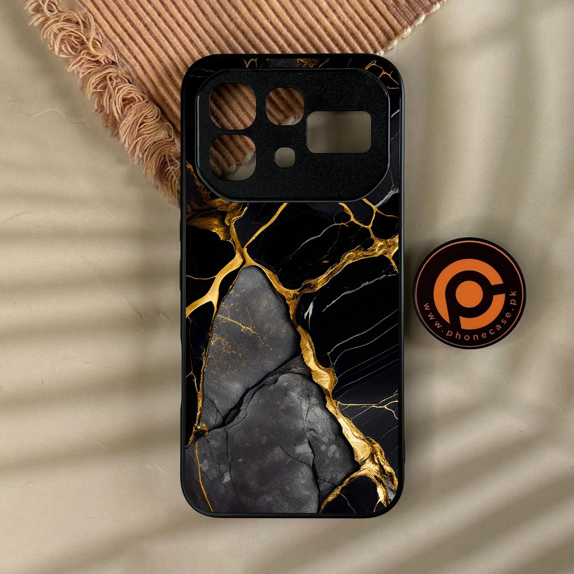 Infinix Note 60 - Liquid Marble Design 6 - Premium Metal Printed Soft Bumper Shock Proof Case CS-46082