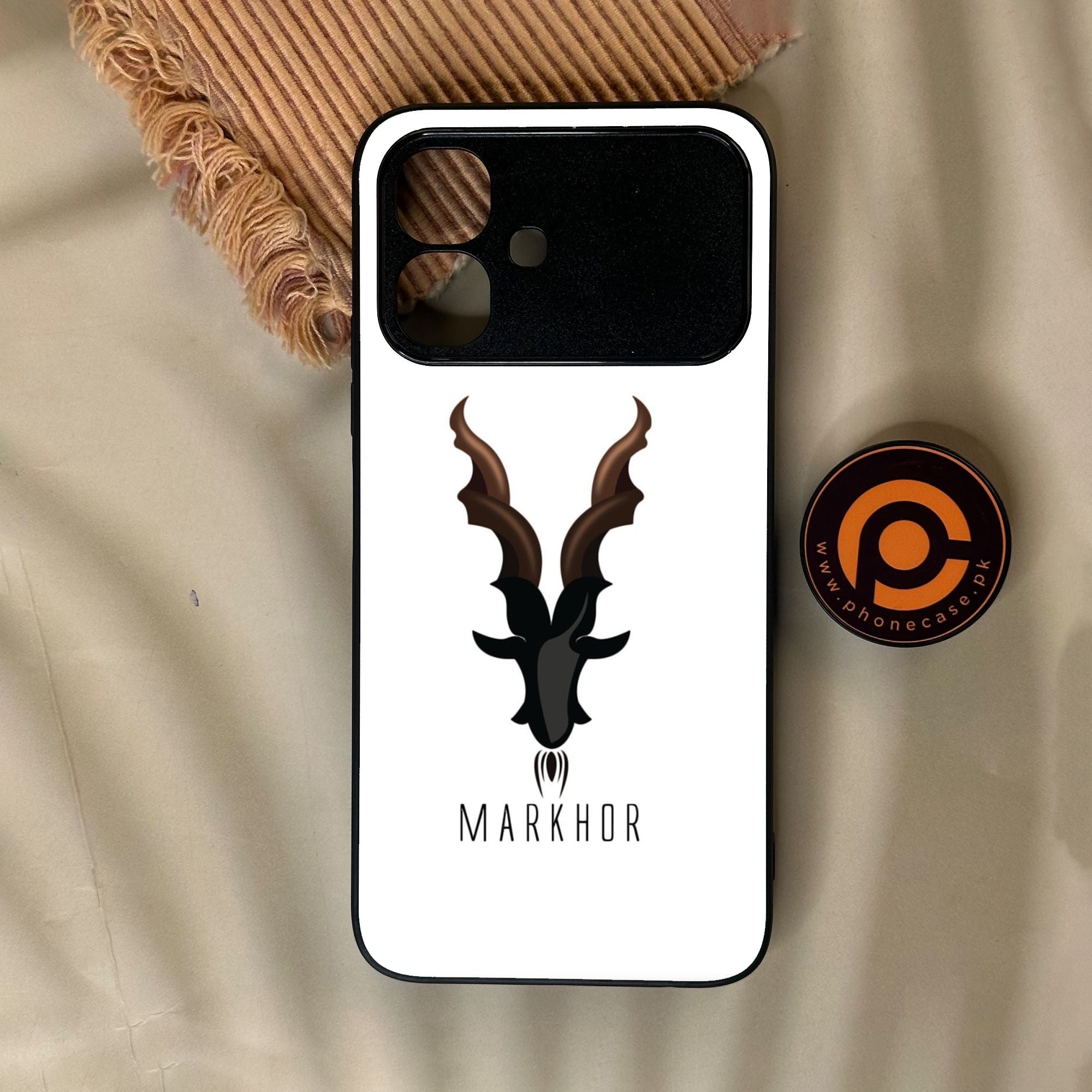 Infinix Smart 20 - Markhor Design 2 - Premium Metal Printed Soft Bumper Shock Proof Case