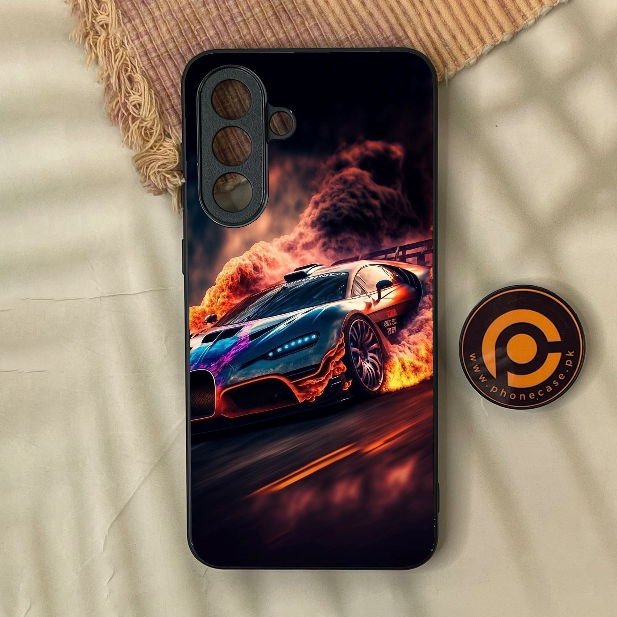 Samsung Galaxy A57 - Racing Design 4 - Premium Metal Printed Soft Bumper Shock Proof Case