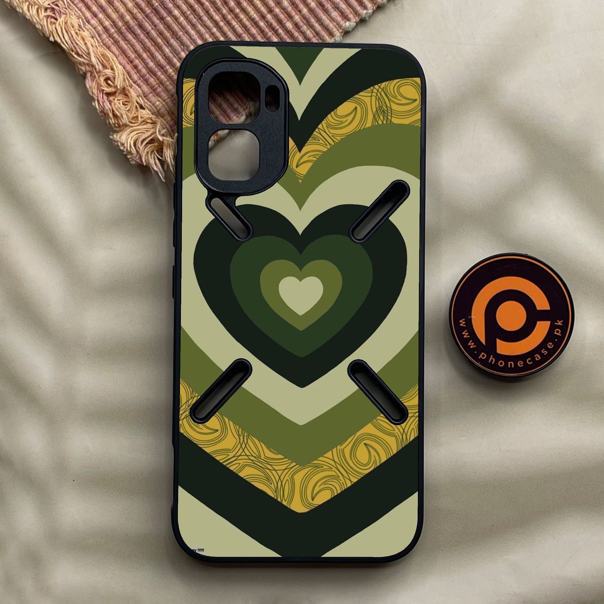 Infinix GT 50 Pro - Heart 2.0 Design 1 - Premium Metal Printed Soft Bumper Shock Proof Case