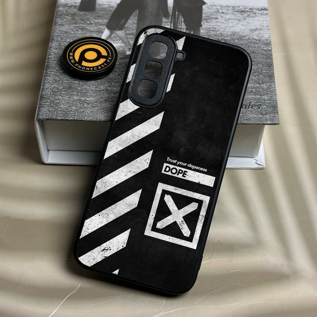 Infinix Hot 70 - Trust Your Dopeness - Premium Metal Printed Soft Bumper Shock Proof Case