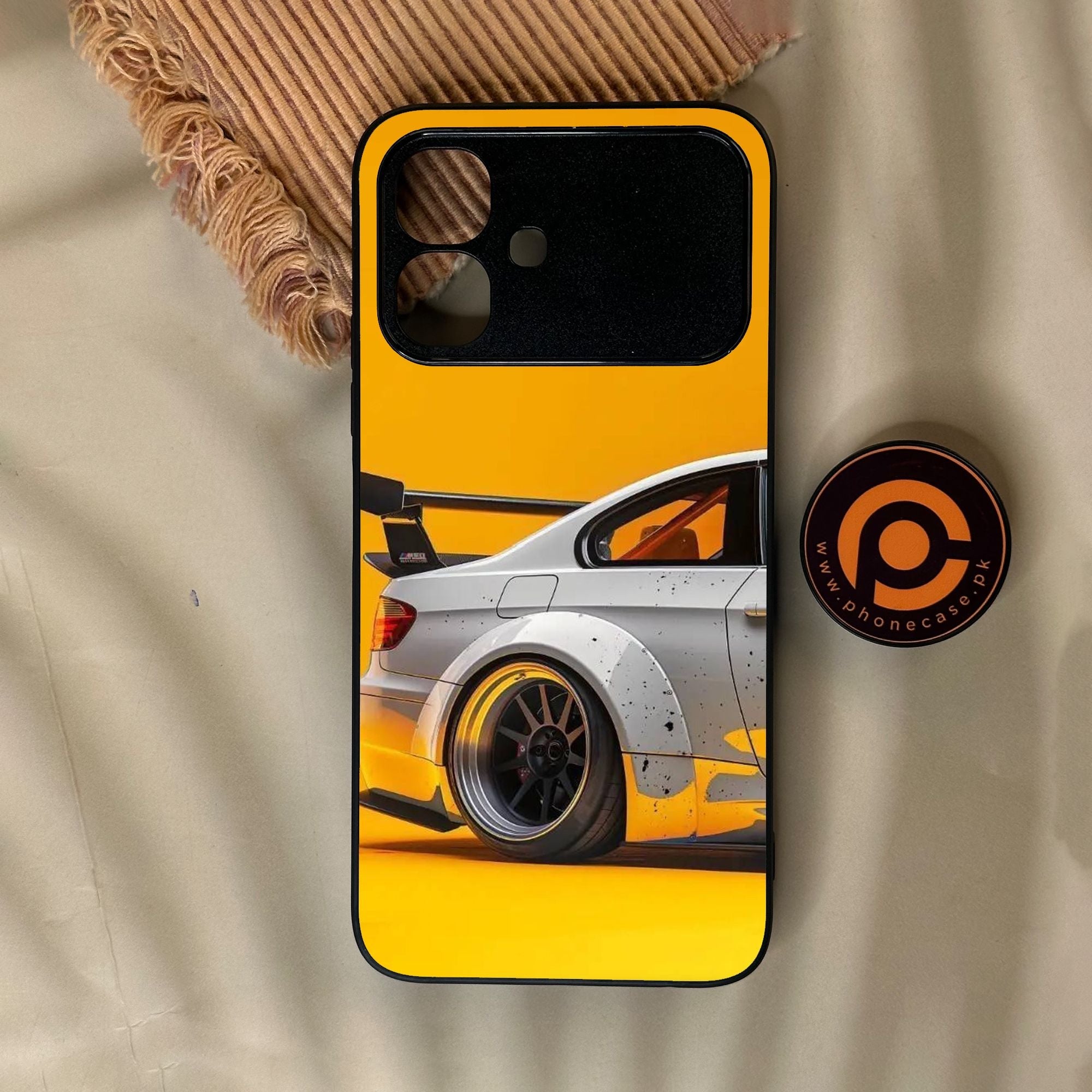 Infinix Smart 20 - M3 Gt2 Racing Car - Premium Metal Printed Soft Bumper Shock Proof Case