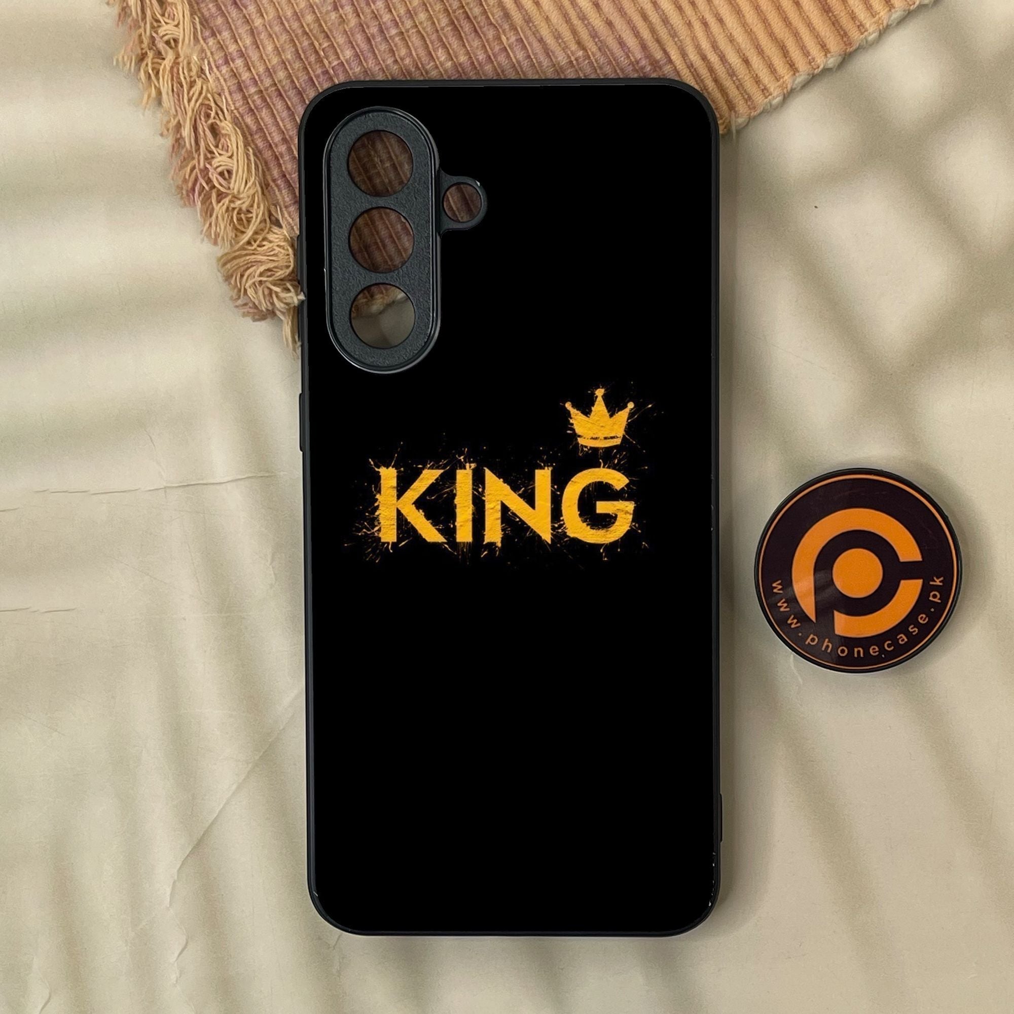 Samsung Galaxy A37 - King Design 2 - Premium Metal Printed Soft Bumper Shock Proof Case
