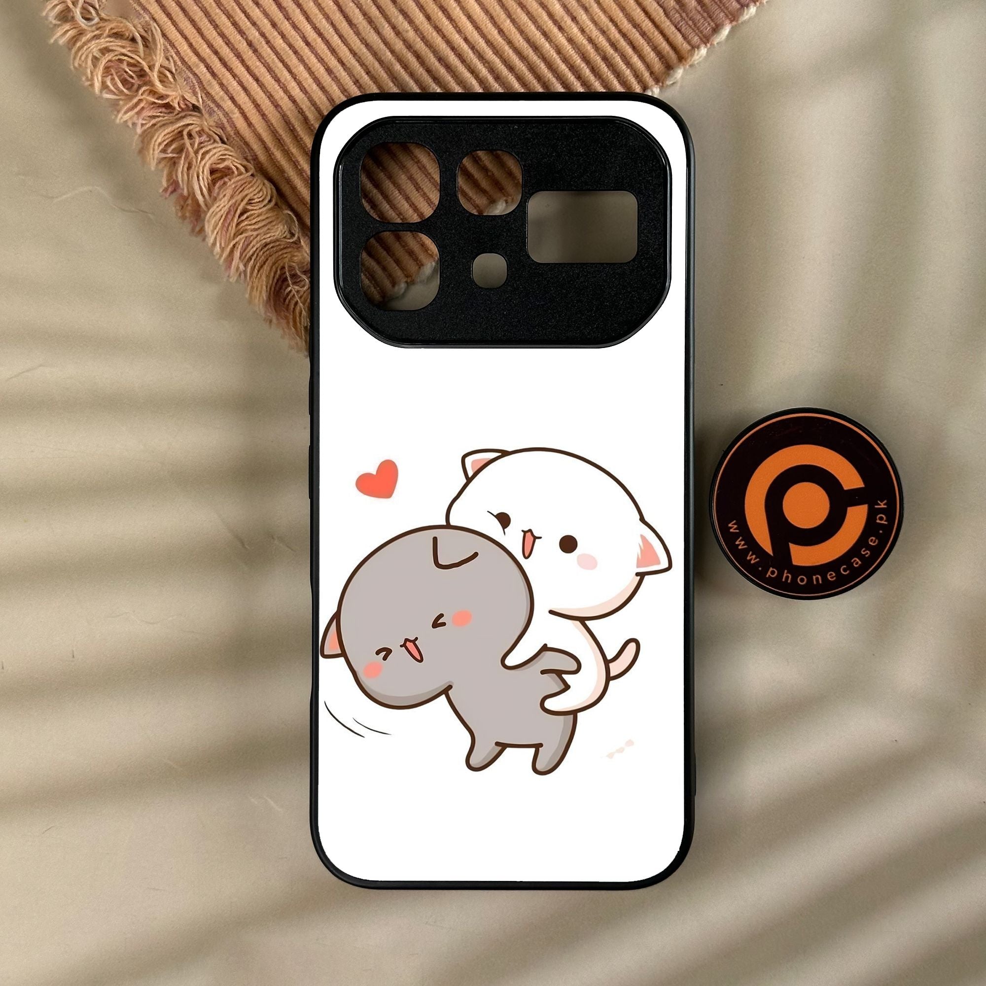 Infinix Note 60 - Cute Bubu Dudu Design 4 - Premium Metal Printed Soft Bumper Shock Proof Case