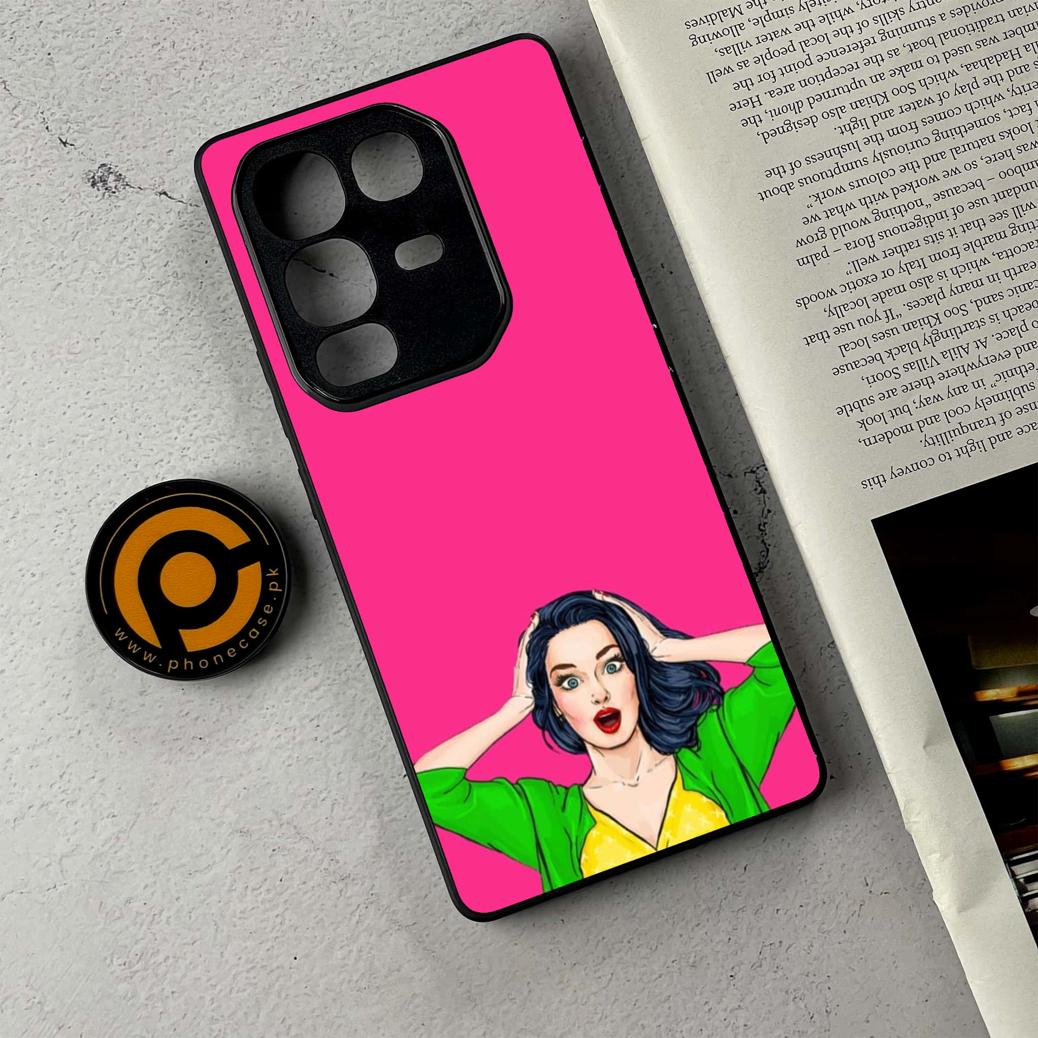 Infinix Note 50 Pro Plus - Anime Girls Series - Premium Metal Printed Soft Bumper Shockproof Case