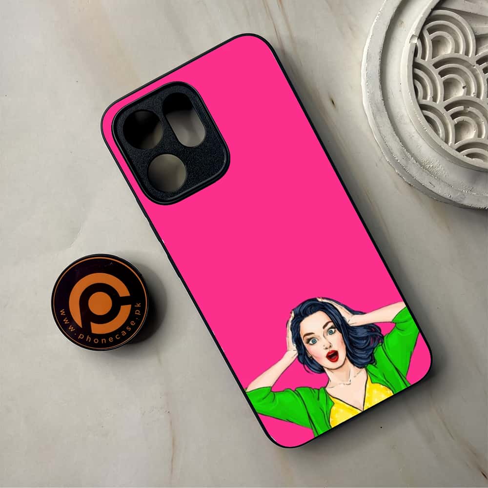 Oppo Reno 14F 5G - Anime Girls Series - Premium Metal Printed Soft Bumper Shockproof Case